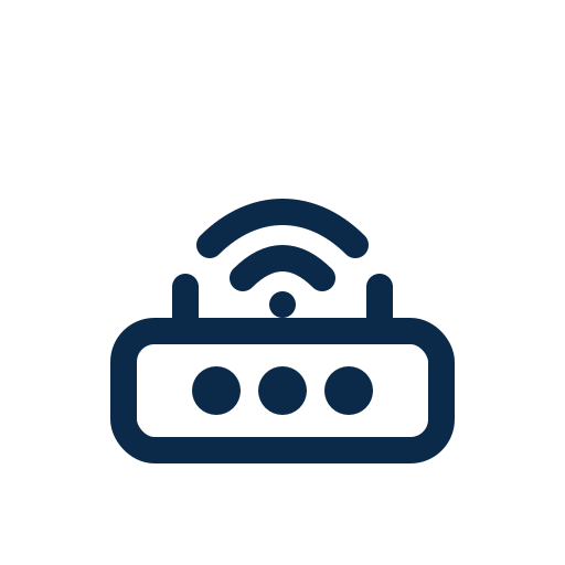 A digital illustration of a blue molecular structure with three interconnected spheres.