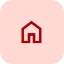 Icon of a red house with a chimney.