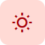 Icon of a sun with rays