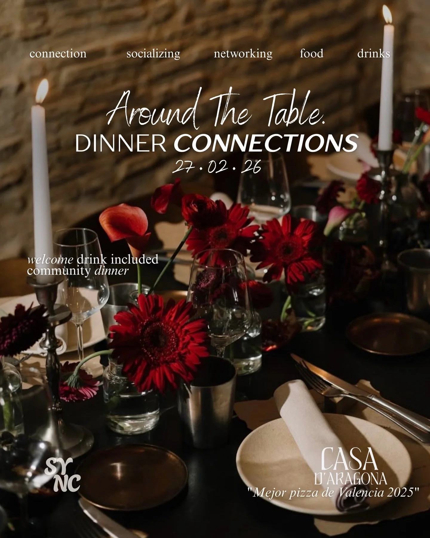 For our first &ldquo;Around the Table. Dinner Connections&rdquo; of the year, we have the pleasure to gather at @casadaragona 🤍

From the very first moment we stepped inside, we knew this was a place meant to be shared with our community🫶🏽

So war