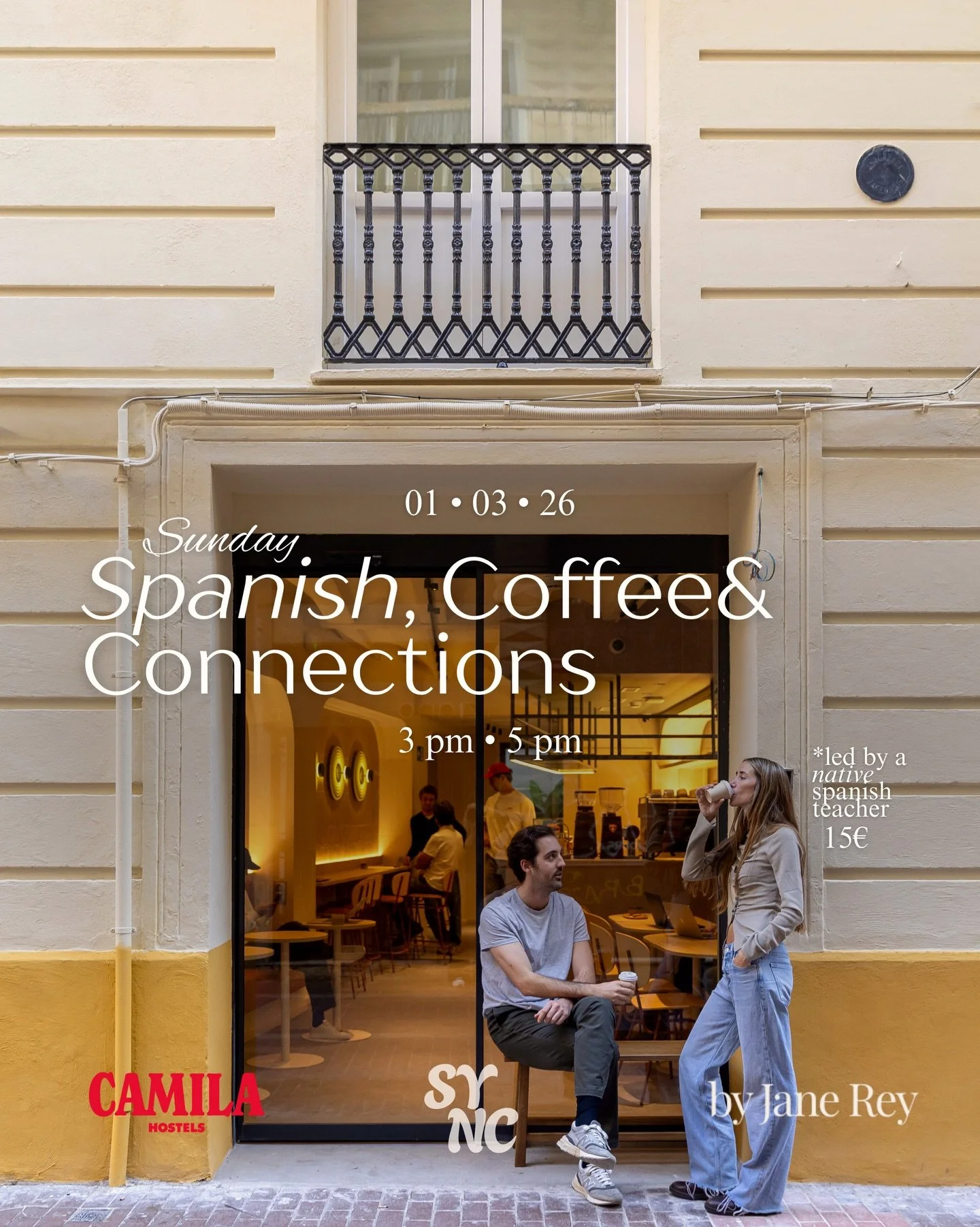 Spanish, Coffee &amp; Connections 2nd Edition 🔥🇪🇸

📅 Sunday, 01.03.2026 | 3-5 PM
📍Camila&rsquo;s Coffee, C/ del Peu de la Creu, 12, Ciutat Vella, 46001 Val&egrave;ncia, @camilahostels 

To all the expats out here trying to get the hang of the Sp