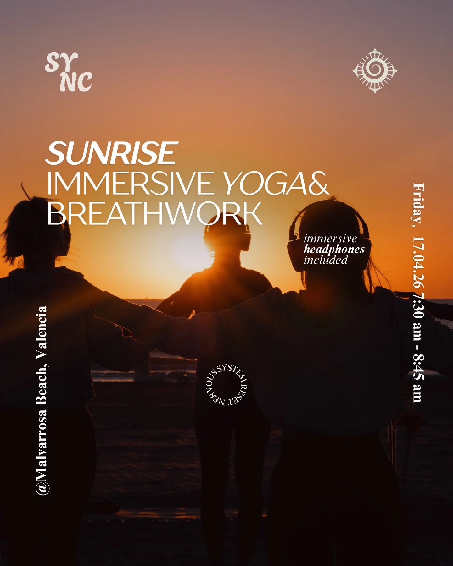 Ah, so excited about bringing this one back. Immersive Yoga Flow&amp; Breathwork at the beach 🌊🤍

As the summer approaches, so do the most spectacular sunrises at the beach!!

What we&rsquo;ll experience together:
-Guided Yoga flow
-Guided Breathwo