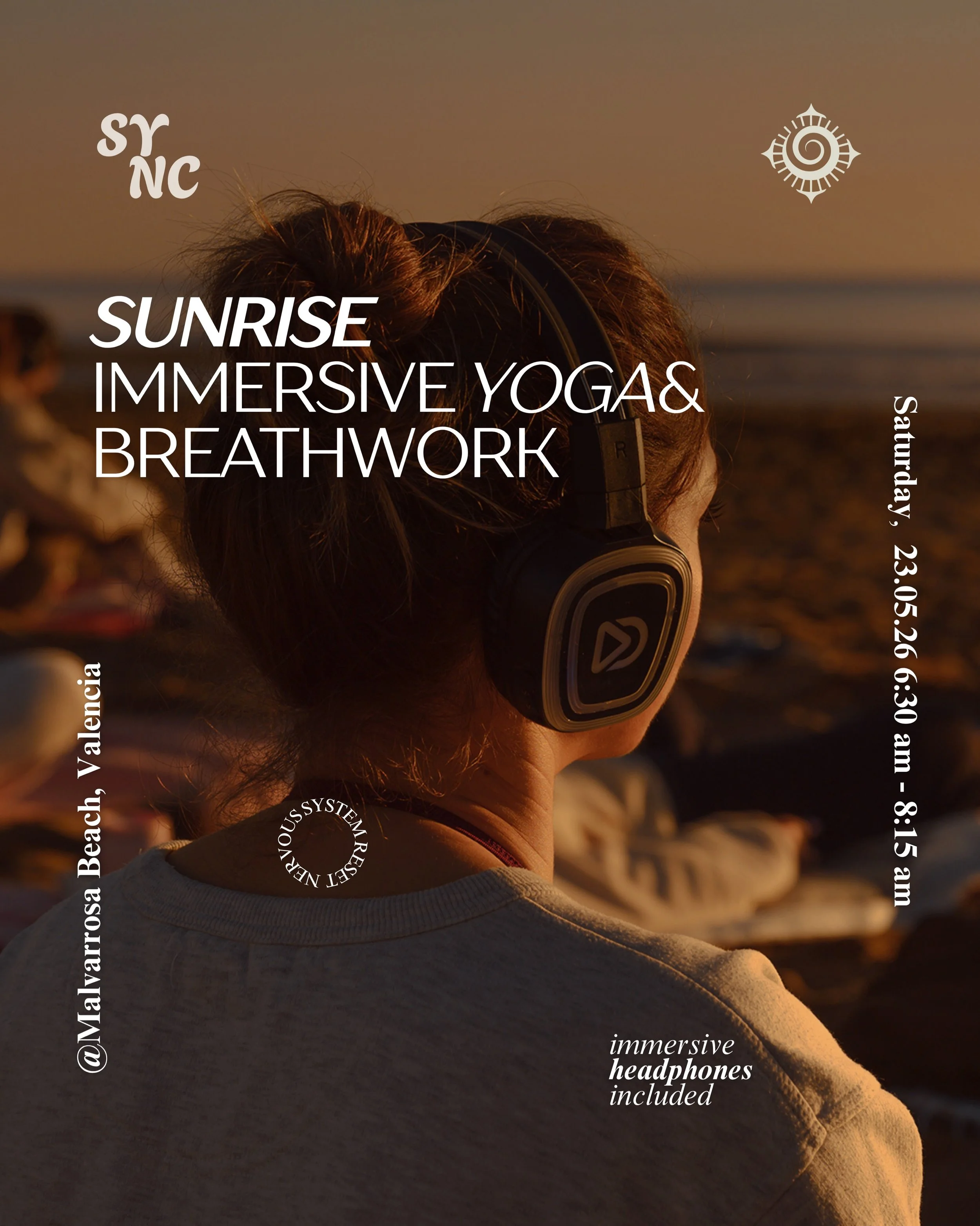 Immersive Yoga Flow&amp; Breathwork at the beach 🌊🤍

This time on Saturday morning&hellip; but we have to admit, it&rsquo;s kinda the best way to start the weekend properly ☀️✨

What we&rsquo;ll experience together:
-Guided Yoga flow
-Guided Breath