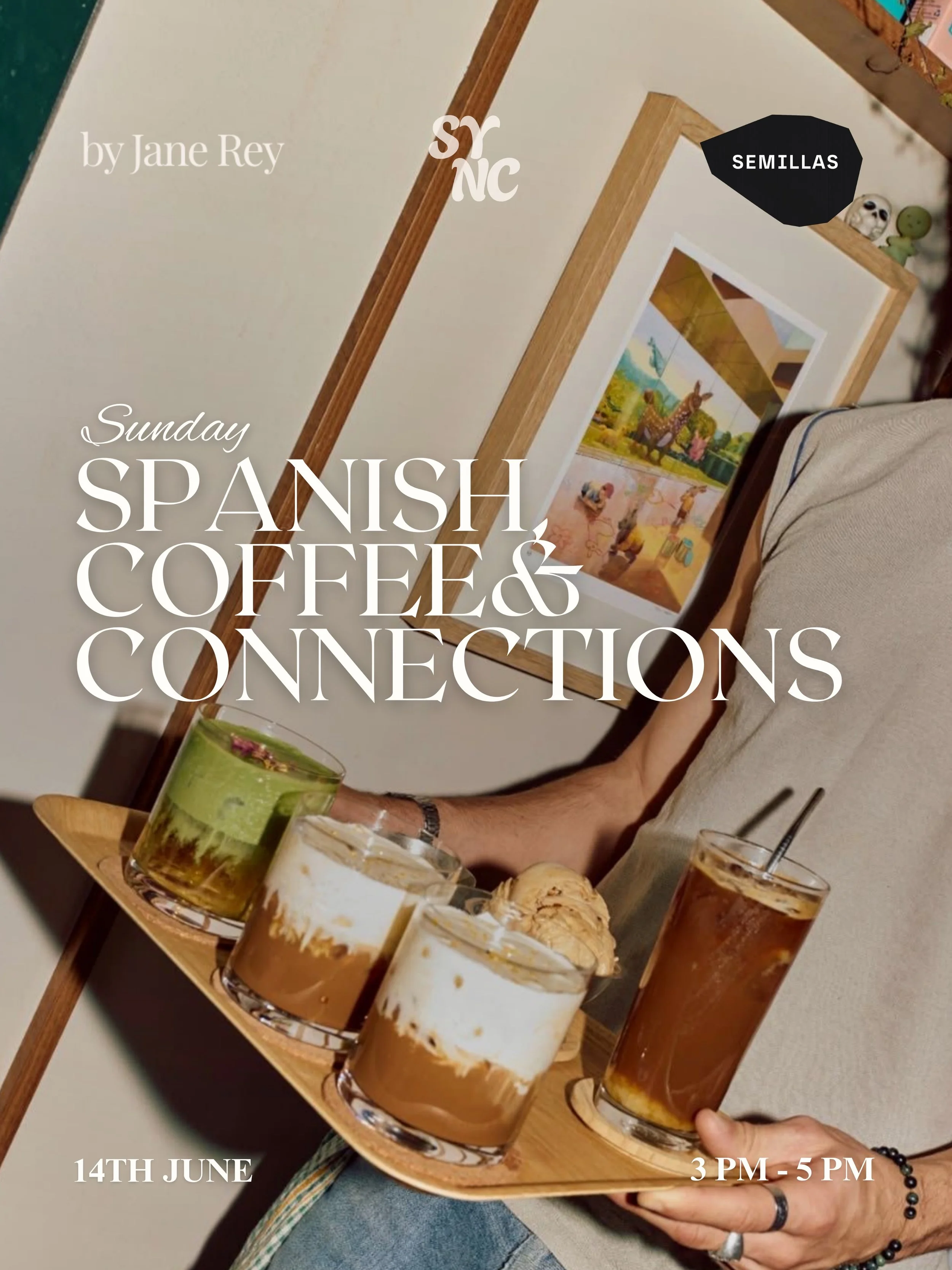 Spanish, Coffee &amp; Connections x @byjanerey coming up this Sunday! ☕️

📅Sunday, 14.06.2026 | 3-5 PM++
📍Semillas, @semillas_cafe 

To all the expats out here trying to get the hang of the Spanish language... let&rsquo;s do thissss

Whether you&rs