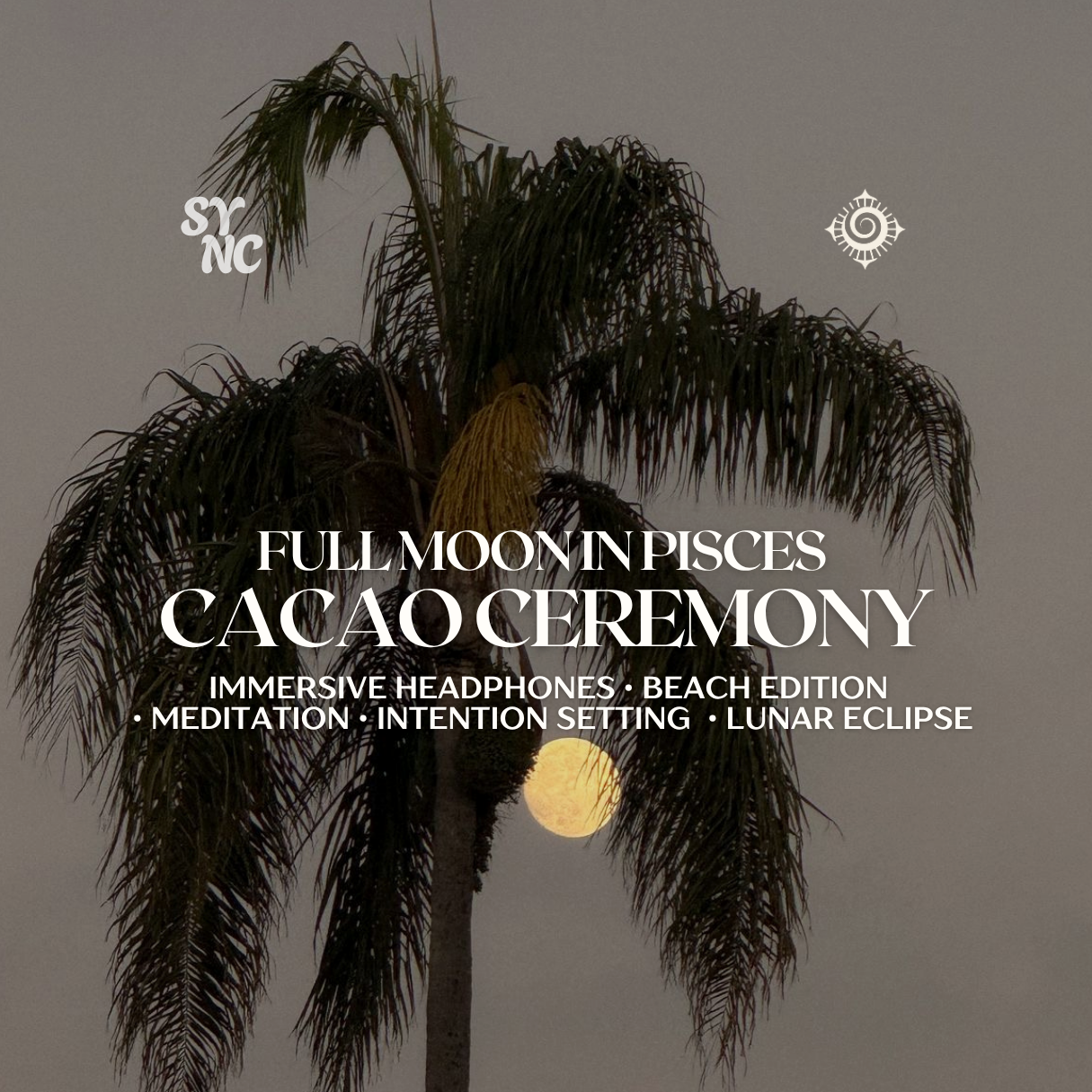 Full Moon in Pisces. Immersive Beach Cacao Ceremony, August 27th