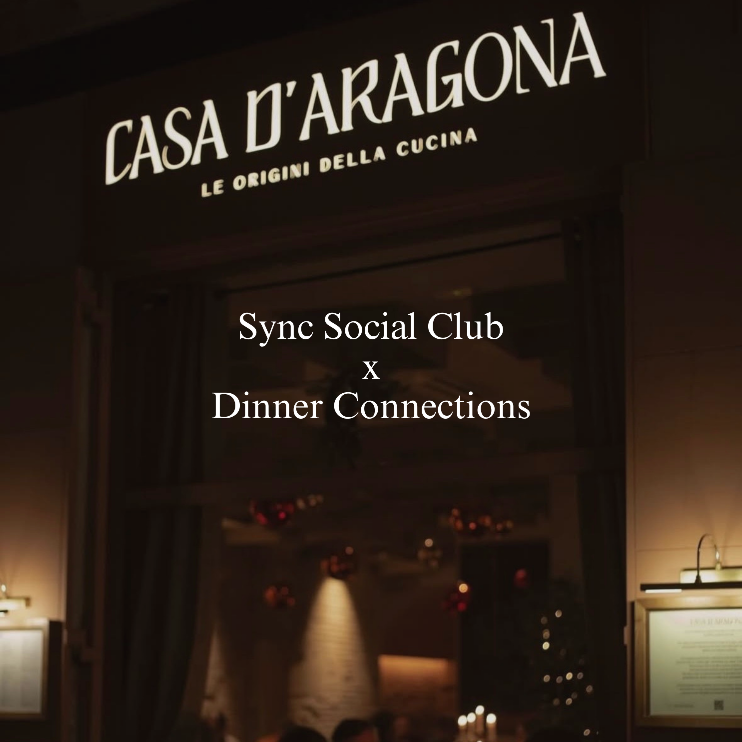 Around The Table. Dinner Connections x Casa D’Aragona, 27th of February