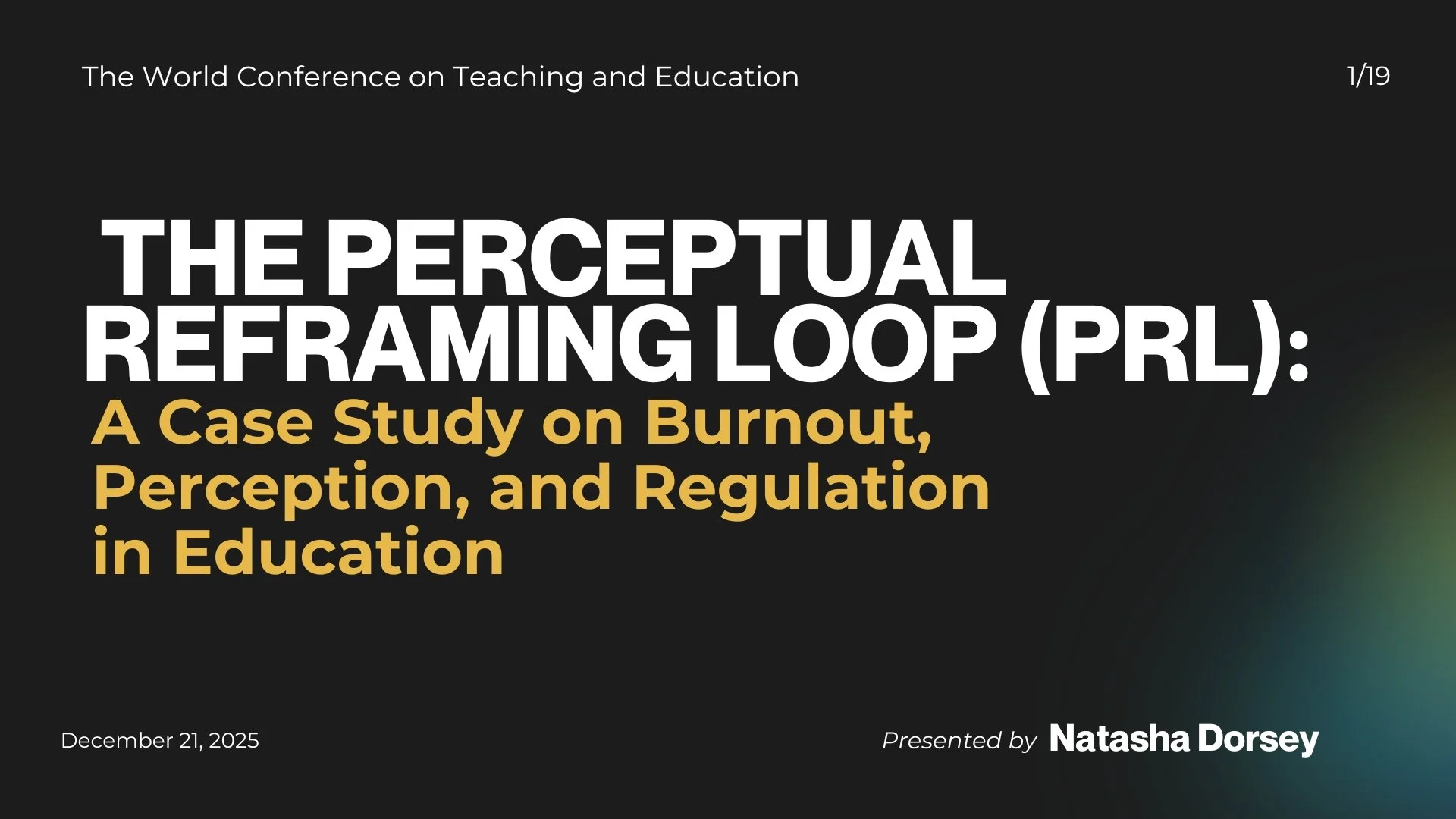 What if Burnout also Changes Perception?