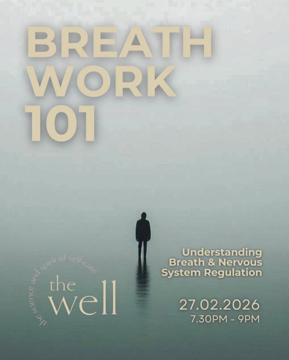 Tonight: Breathwork 101 

This class is your introduction to Breathwork. One of the most accessible tools we have to regulate the nervous system, reduce stress, and support clarity and focus.

Find out more and book your place via the events section 