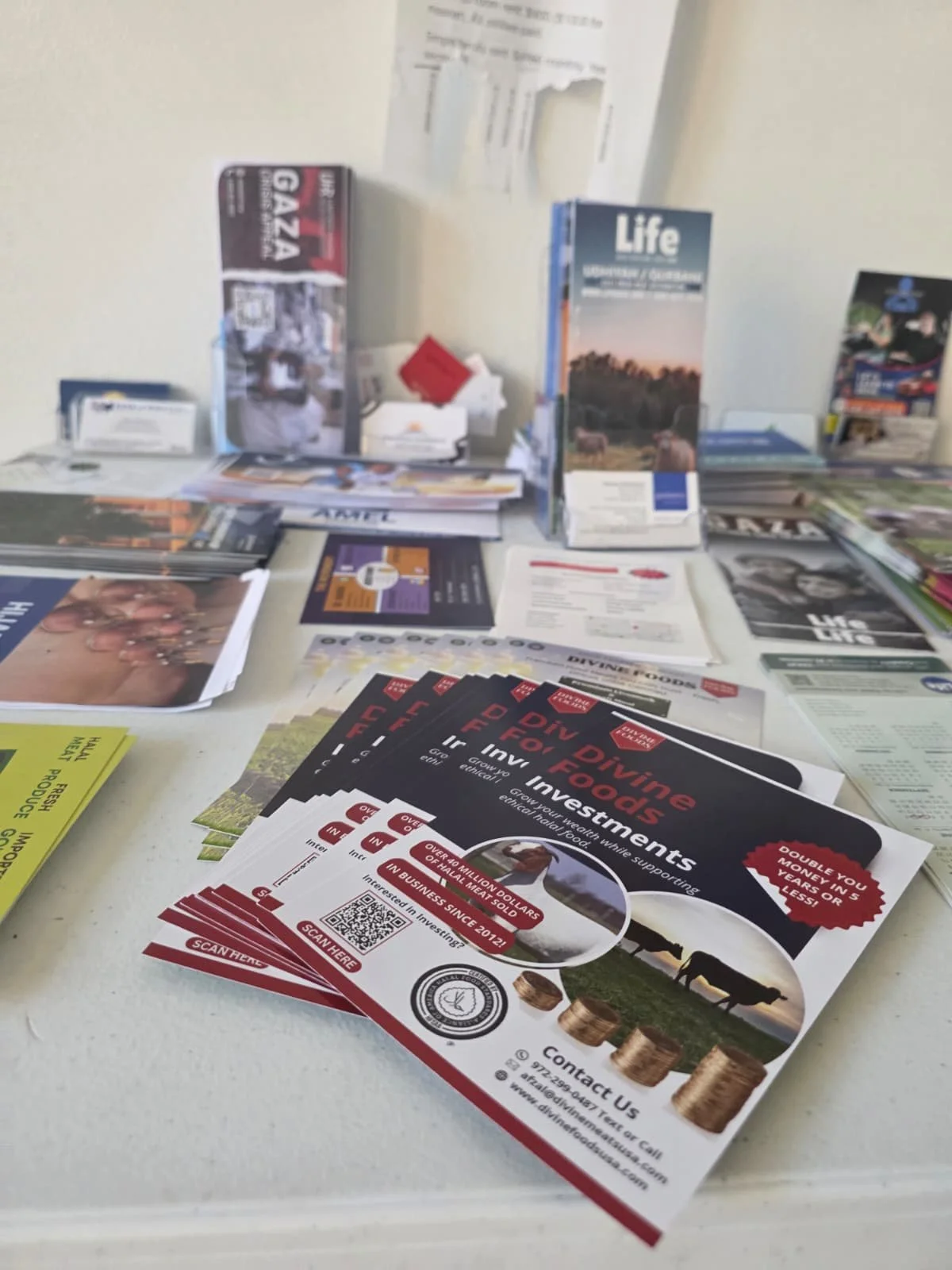 Divine Foods USA fliers, pick up yours at your local masjid today!