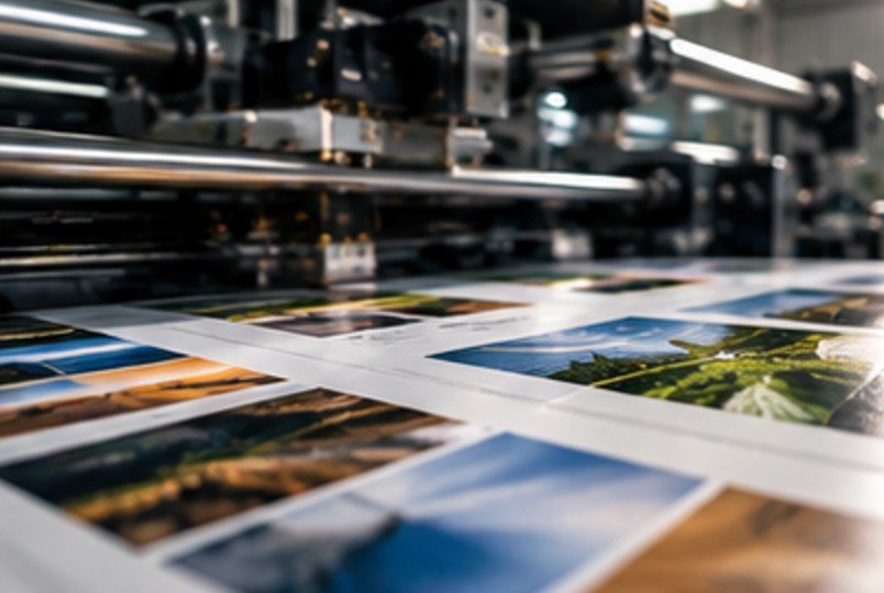 Presse offset imprimant des catalogues pour un client Eproc Factory