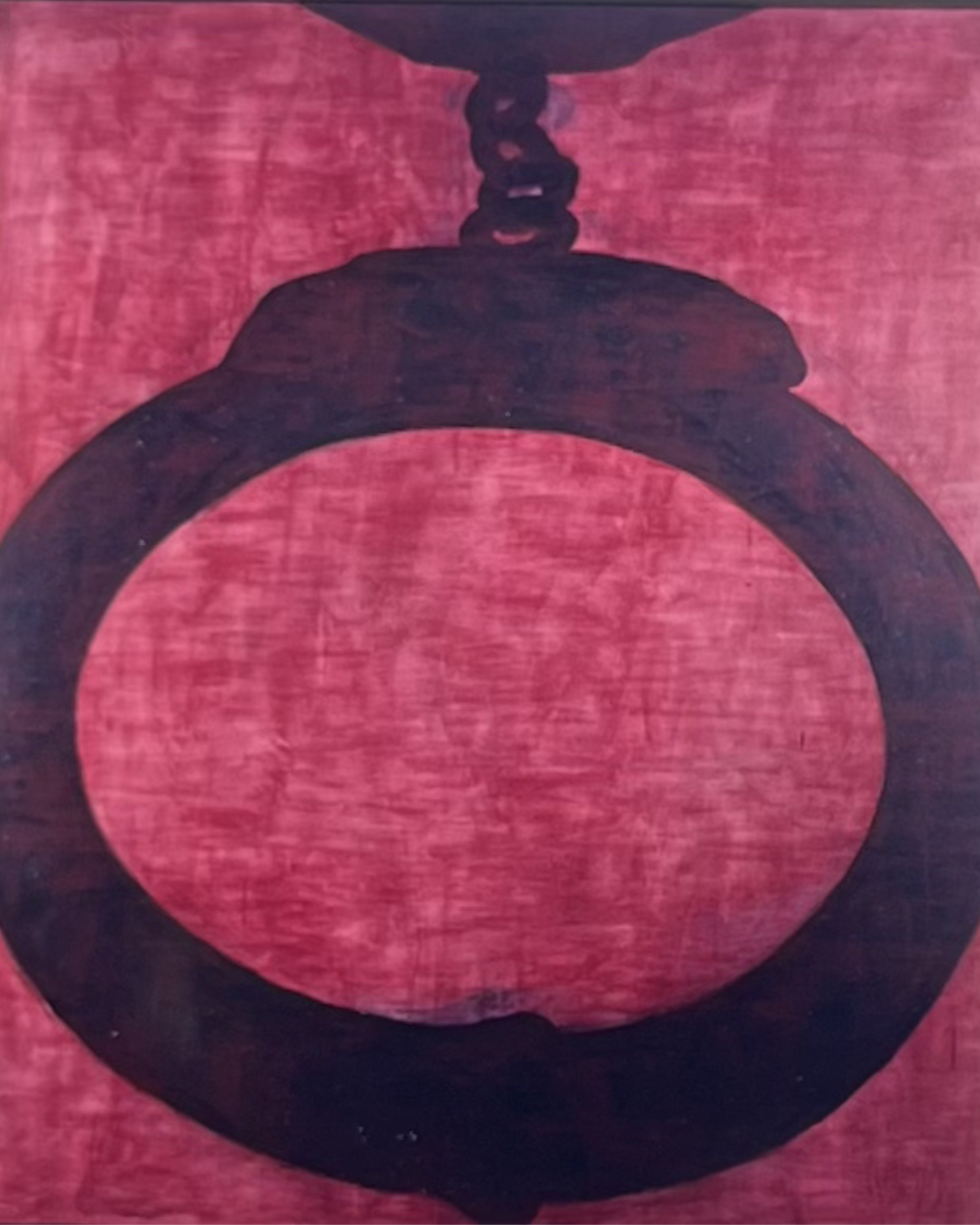 Arrested, 1989,
Enamel on canvas
205 x 180cm