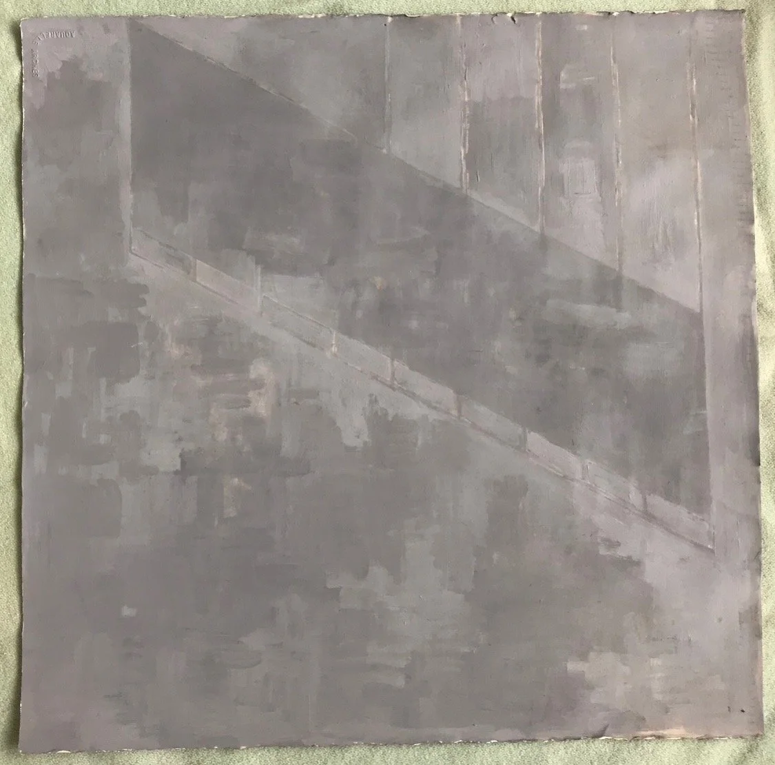 Tarmac 1, 2003,  Acrylic on paper, 30 x 30 cm