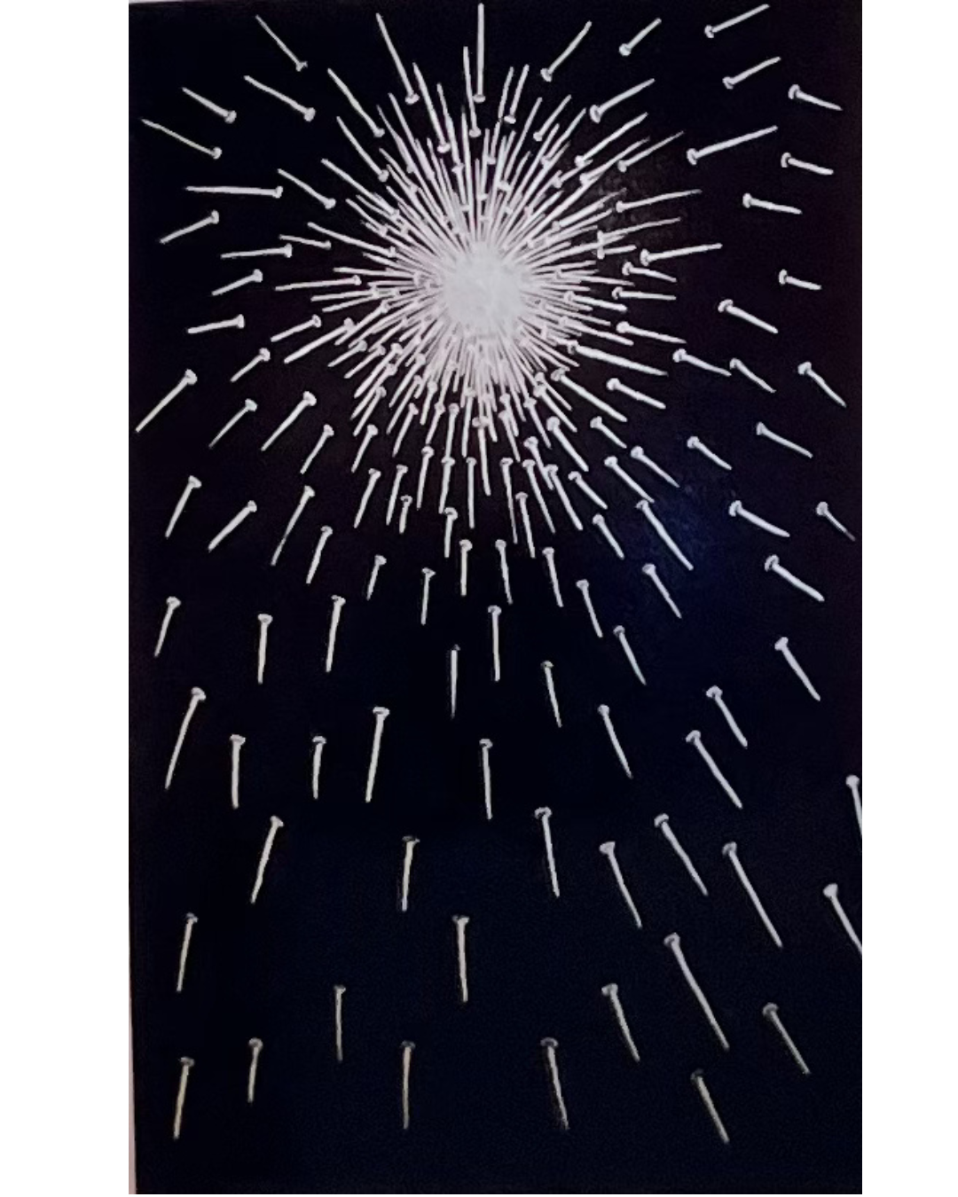 The Spark Outside, 1987,
Enamel on canvas,