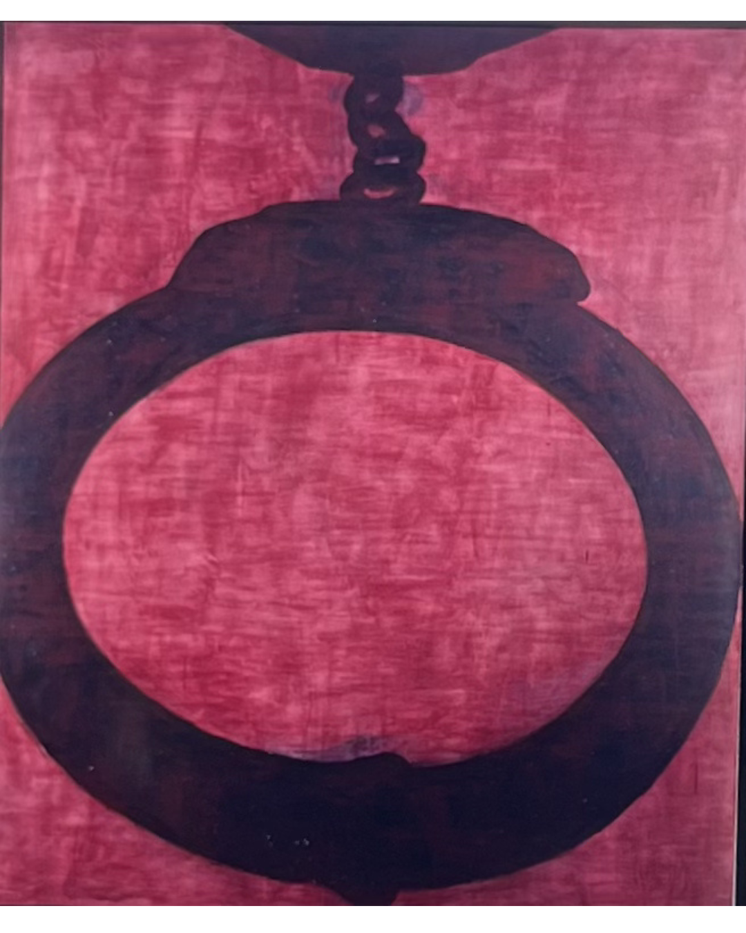 Arrested, 1989,
Enamel on canvas
205 x 180cm