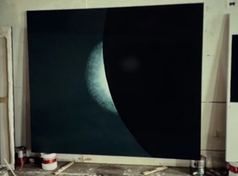 Blind Spot, 1990,
Enamel on canvas
