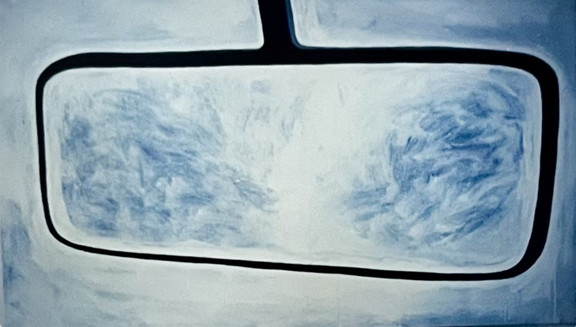 The Present 1987,
Enamel on canvas,