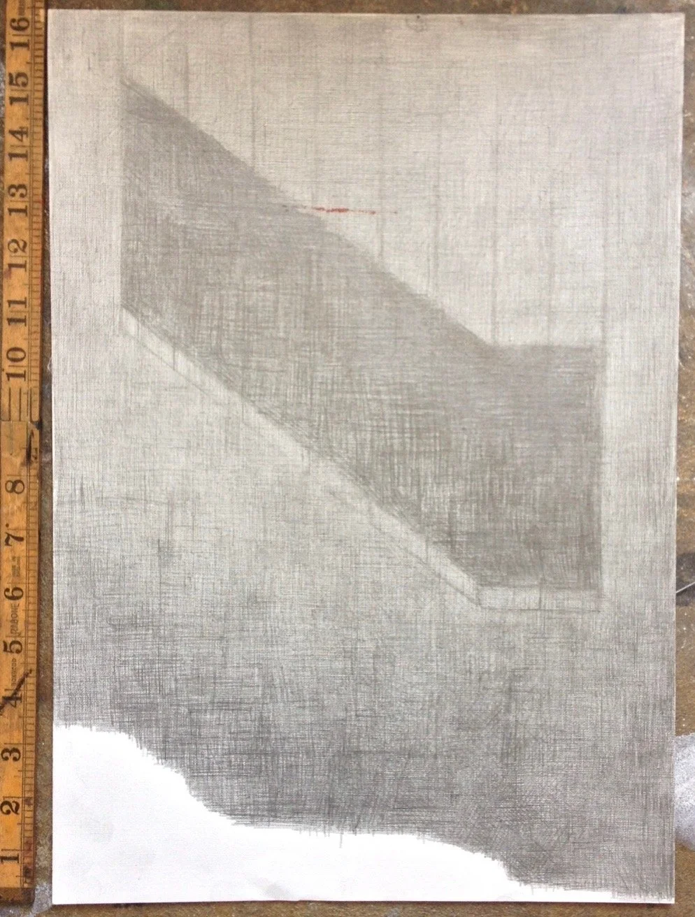 Tarmac 1, 2003, Pencil on paper, 42 x 30 cm