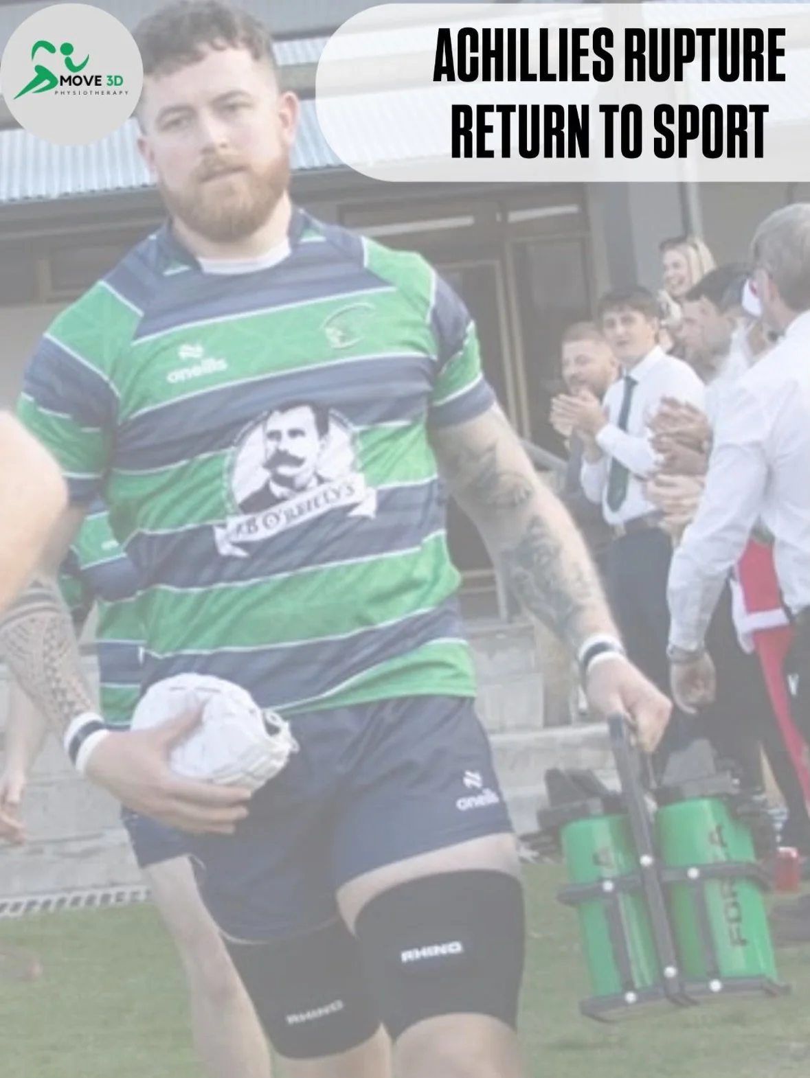 ACHILLES RUPTURE ➡️ RETURN TO SPORT 🏉

Will is finally back playing rugby after his Achilles rupture last year 👏🏻

So what does it take to successfully return to sport after a major injury?

1️⃣ Structured Plan

Rehab needs a clear roadmap. Settin