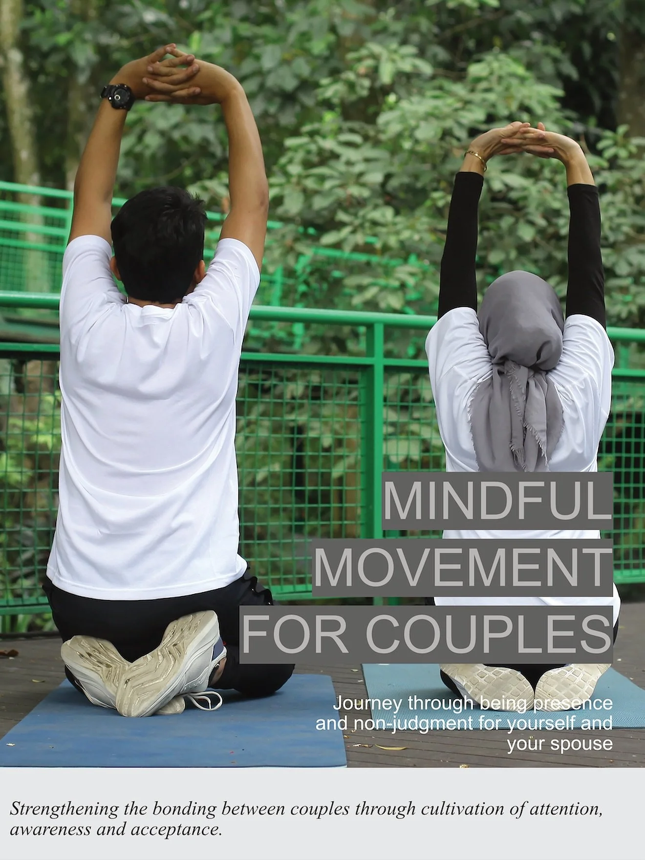 Mindful Movement for Couples
.
These sessions are designed as a journey for couples engaging in mindful activities together, like mindful walking, mindful movement, mindful stretching and breathing exercises that foster presence, body awareness, and 