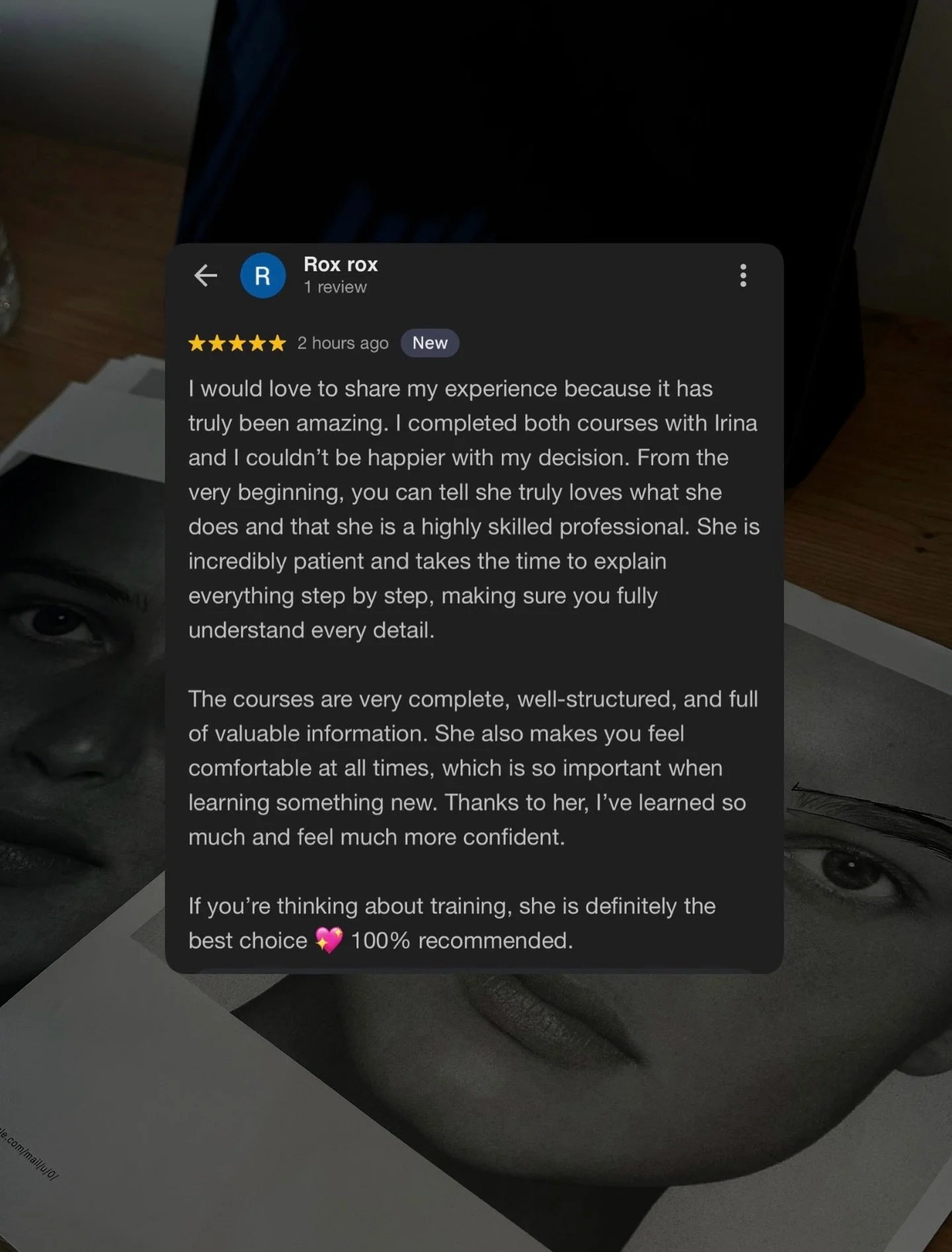 Thank you for trusting me 🌹