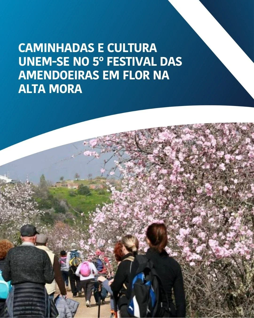 🔵⚪️ A 5&ordf; edi&ccedil;&atilde;o do Festival das Amendoeiras em Flor vai voltar a unir pedestrianismo, patrim&oacute;nio natural e cultura na cumeada da Alta Mora, no concelho de Castro Marim, entre 6 e 8 de Fevereiro.

Criado e promovido pela Ass