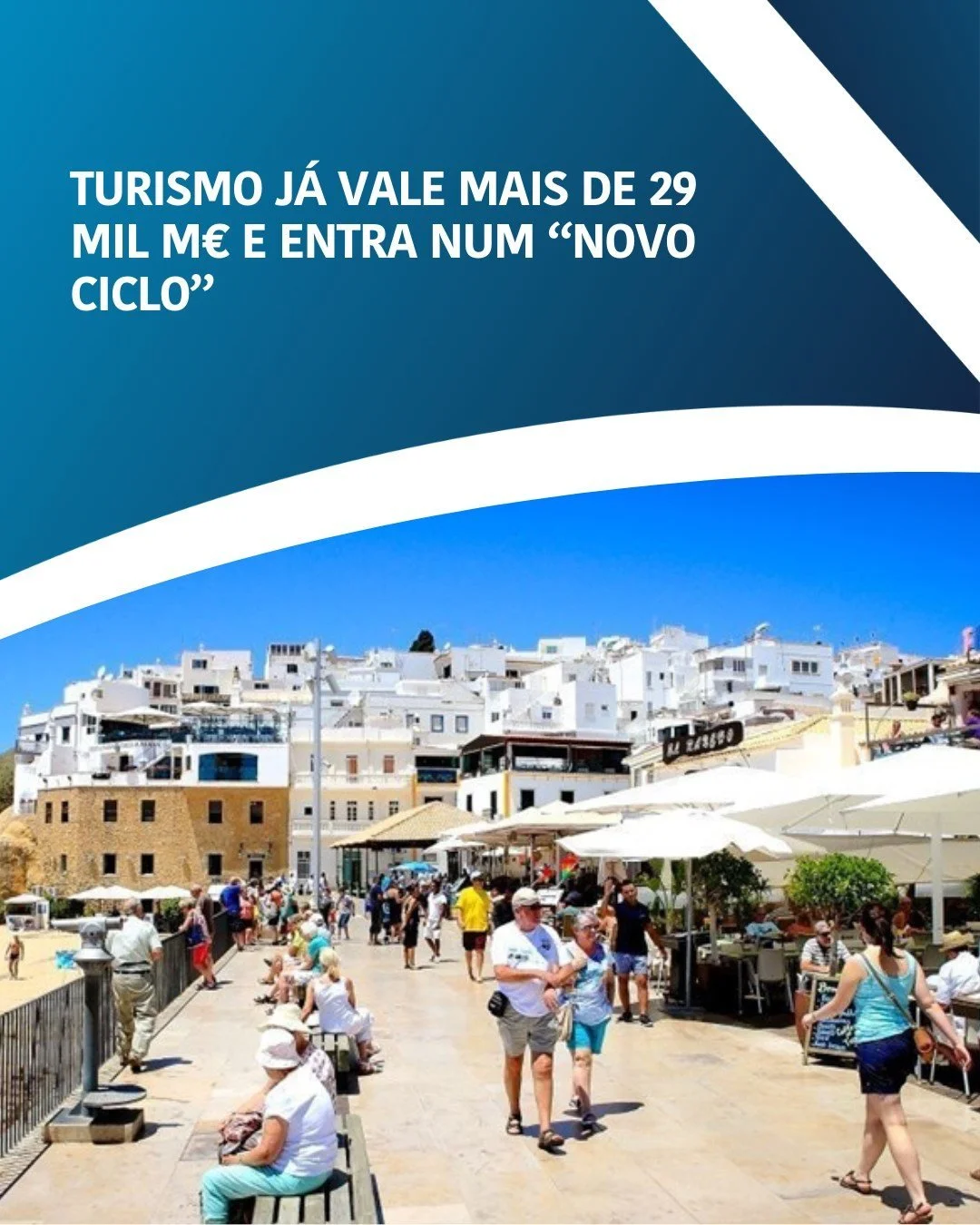 🔵⚪️ O presidente do Turismo de Portugal, Carlos Abade, afirmou que o setor entrou num &ldquo;novo ciclo&rdquo; de crescimento, defendendo que o futuro do turismo passa por gerar mais valor acrescentado, maior equil&iacute;brio territorial e maior im