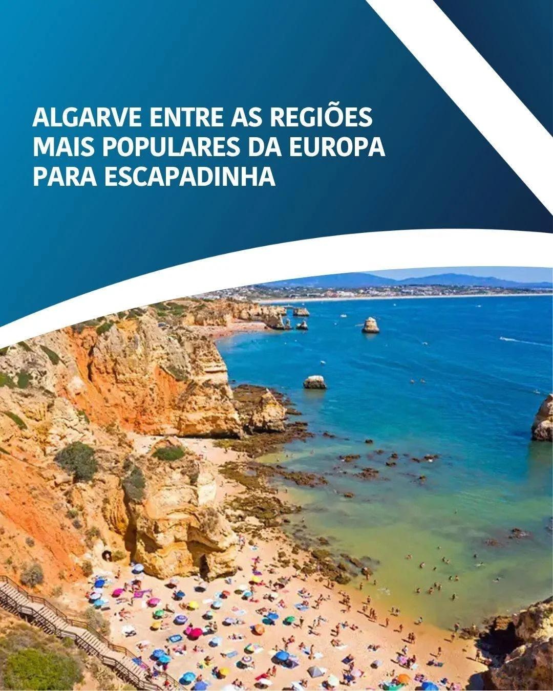 🔵⚪️ O Algarve destacou-se na tabela da Uni&atilde;o Europeia com 6,7 milh&otilde;es de noites reservadas pelos visitantes em plataformas digitais como Airbnb, Booking ou Expedia.

Portugal &eacute; o quinto pa&iacute;s da Uni&atilde;o Europeia (UE) 