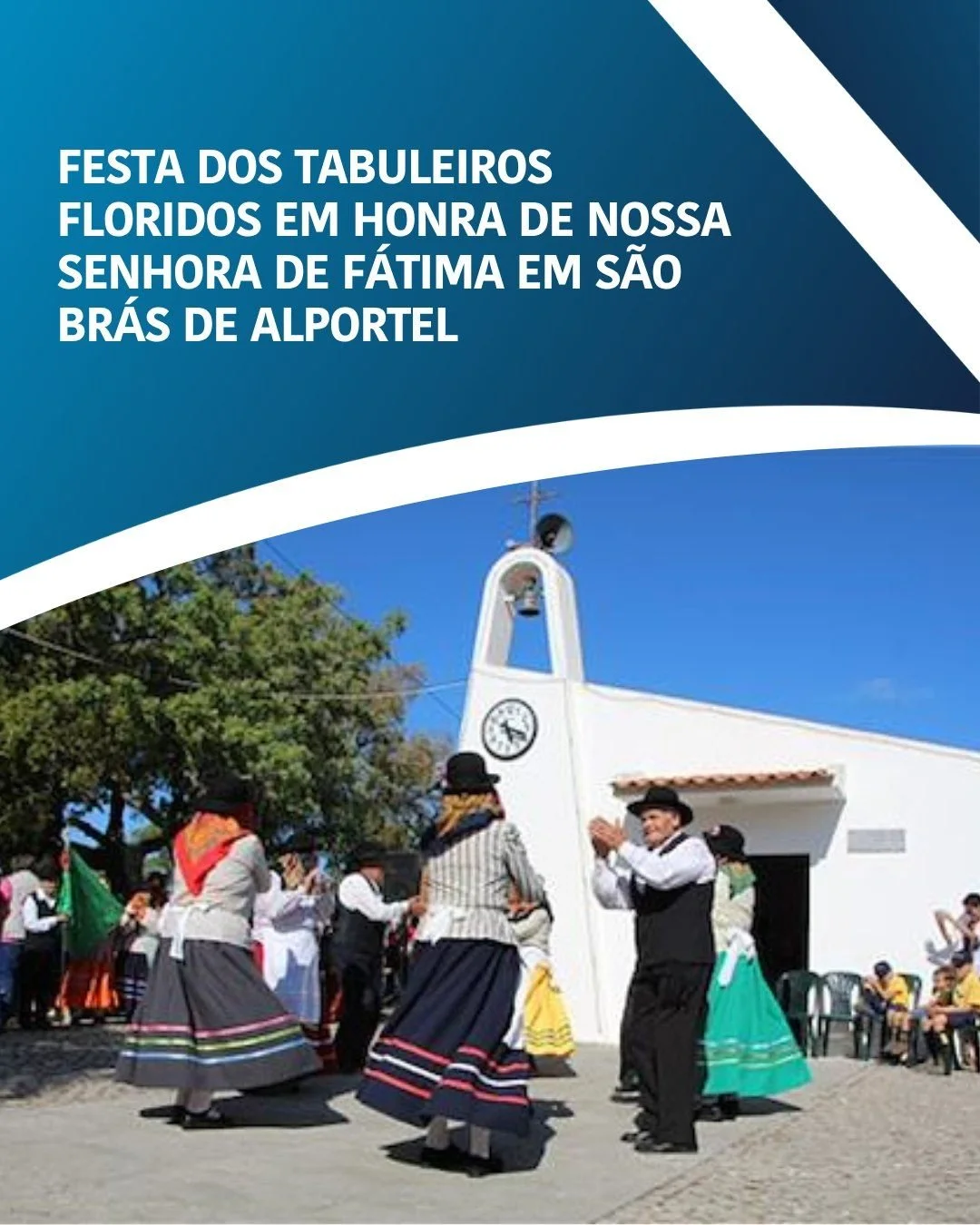 🔵⚪️ A aldeia de Parises, em S&atilde;o Br&aacute;s de Alportel recebe, este fim de semana, mais uma edi&ccedil;&atilde;o da Festa dos Tabuleiros  Floridos em Honra de Nossa Senhora de F&aacute;tima.

Esta &eacute; uma das mais emblem&aacute;ticas tr
