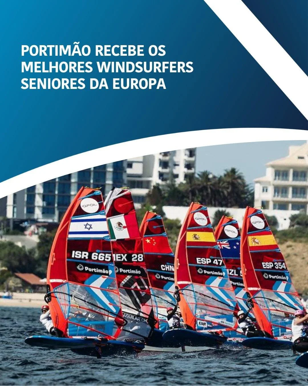 🔵⚪️ Portim&atilde;o ir&aacute; receber os melhores windsurfers seniores da Europa, para o Campeonato Europeu iQFOiL.

Organizado pelo Clube Naval de Portim&atilde;o, este local de excel&ecirc;ncia &eacute; conhecido pelos seus ventos atl&acirc;ntico