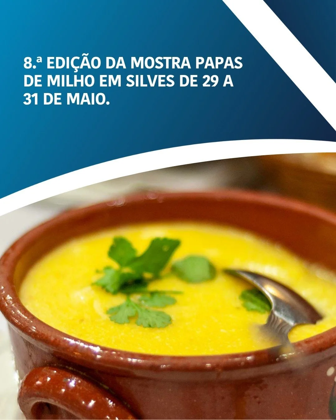 🔵⚪️ Os saberes tradicionais e os sabores t&iacute;picos do xer&eacute;m voltam a encher com o seu extraordin&aacute;rio aroma a pra&ccedil;a al-Muthamid, naquela que &eacute; a 8.&ordf; edi&ccedil;&atilde;o da Mostra Papas de Milho.

A iniciativa co