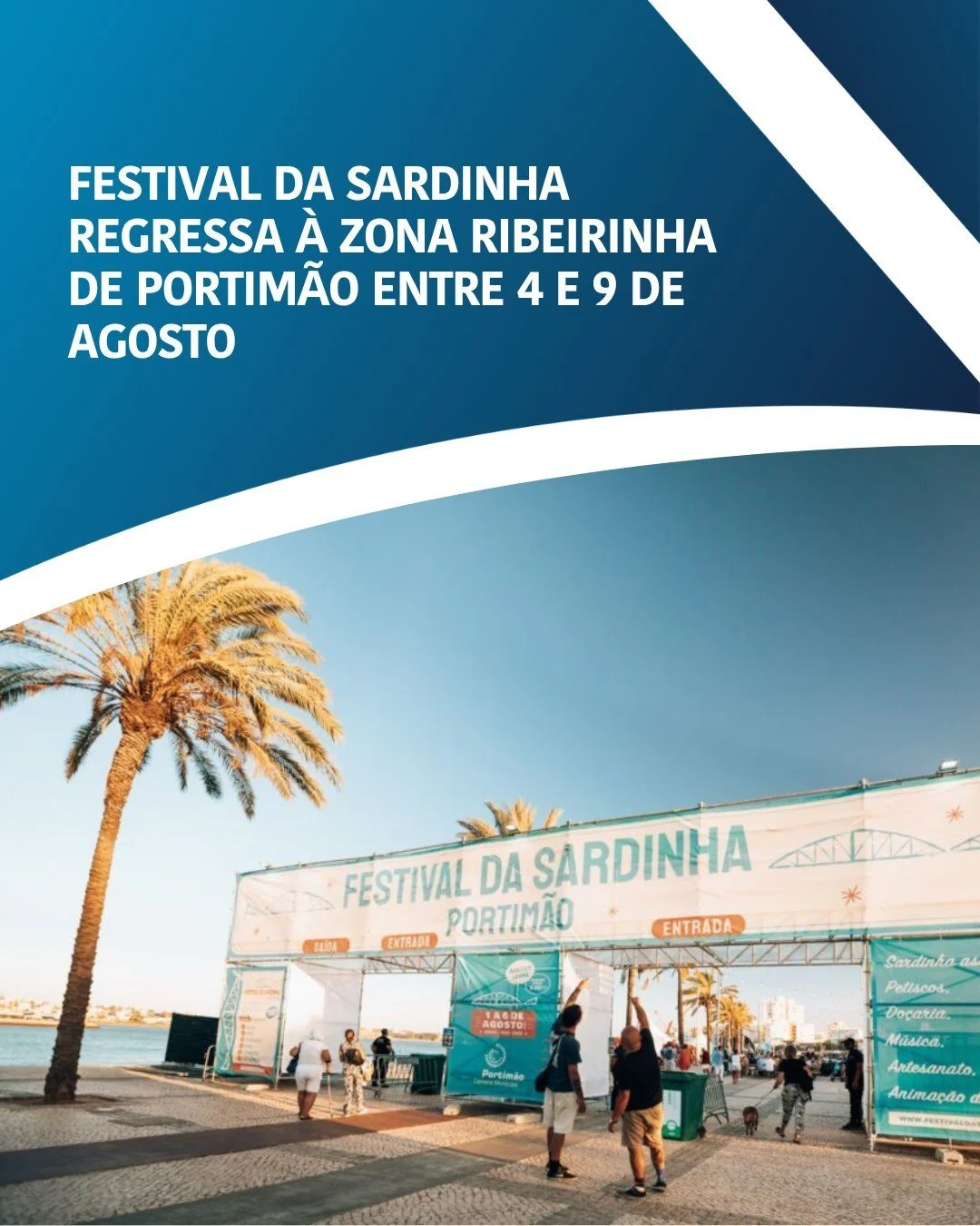 🔵⚪️ O Festival da Sardinha regressa &agrave; Zona Ribeirinha de Portim&atilde;o entre 4 e 9 de agosto, para celebrar a 30&ordf; edi&ccedil;&atilde;o. 

O cartaz desta edi&ccedil;&atilde;o especial inclui Matias Dam&aacute;sio, N&eacute;manus, &Aacut