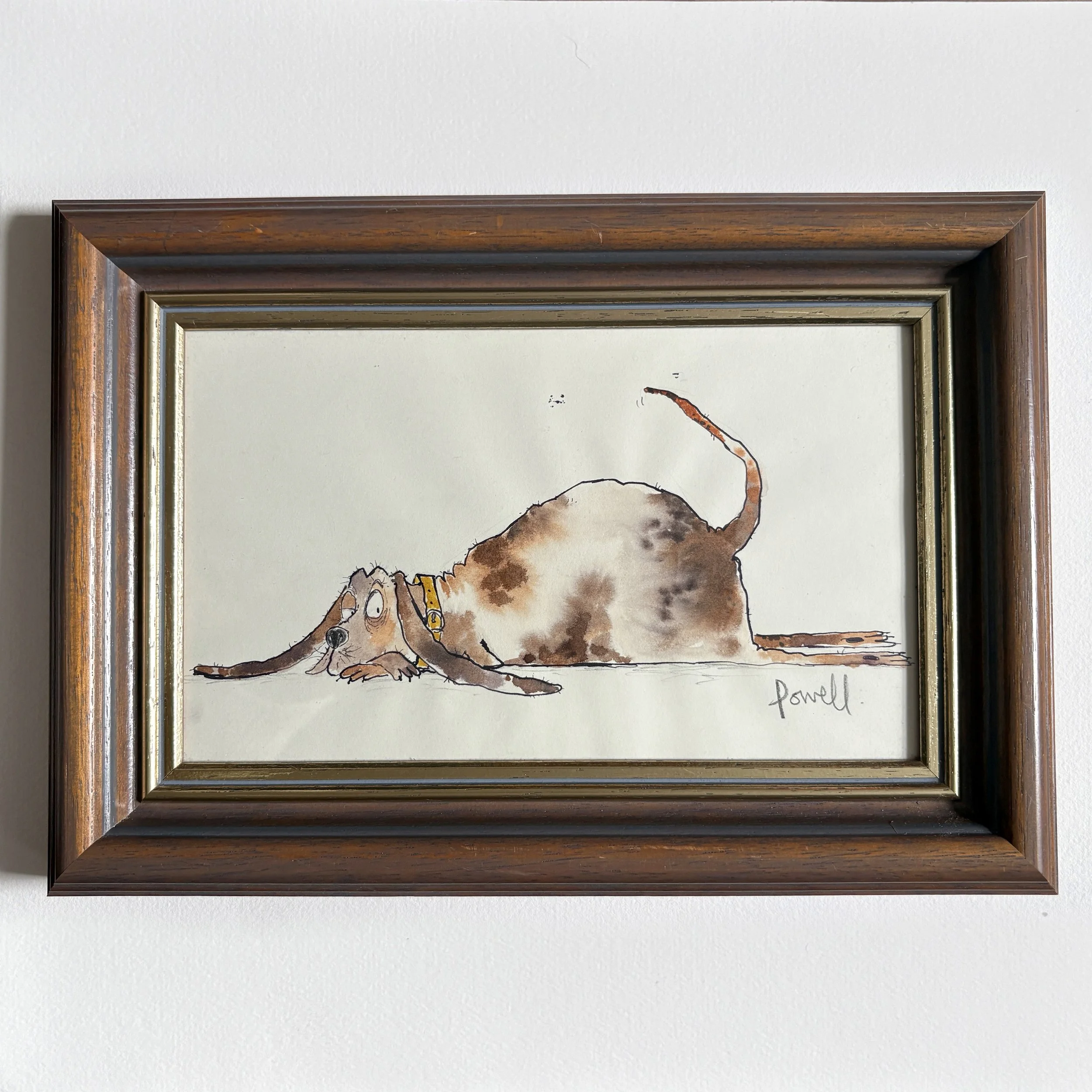 Hound Dog Framed Original