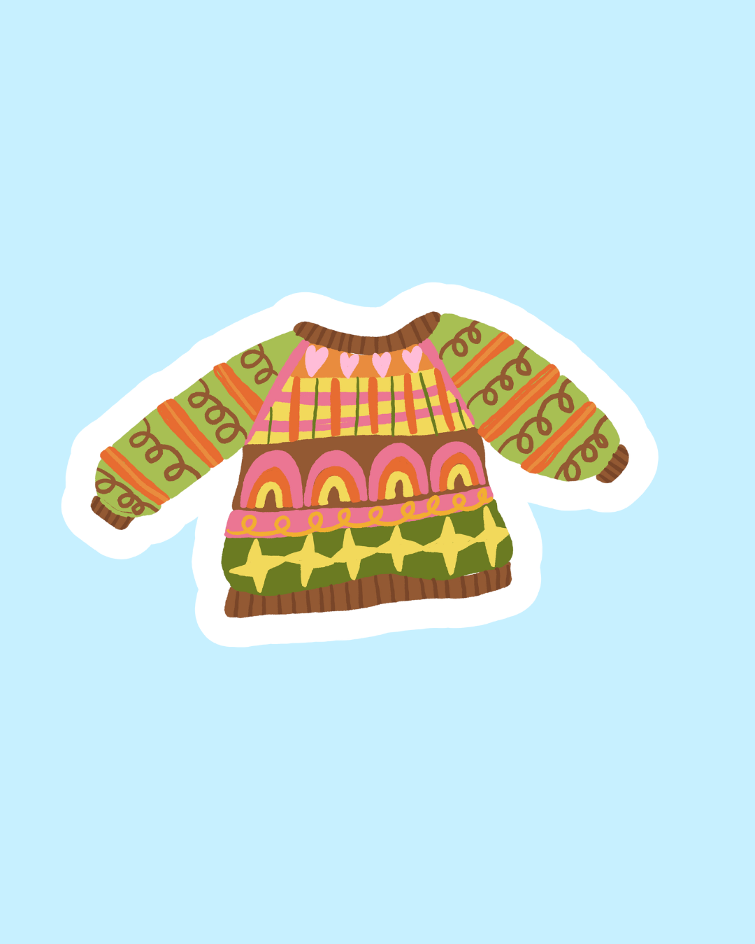 Cosy Jumper Sticker