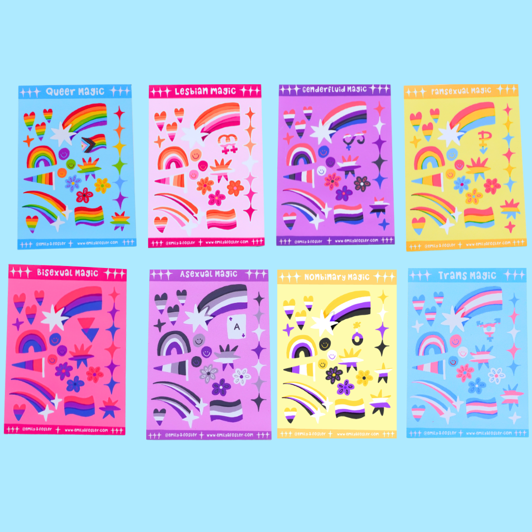 Queer Magic Vinyl Sticker Sheet