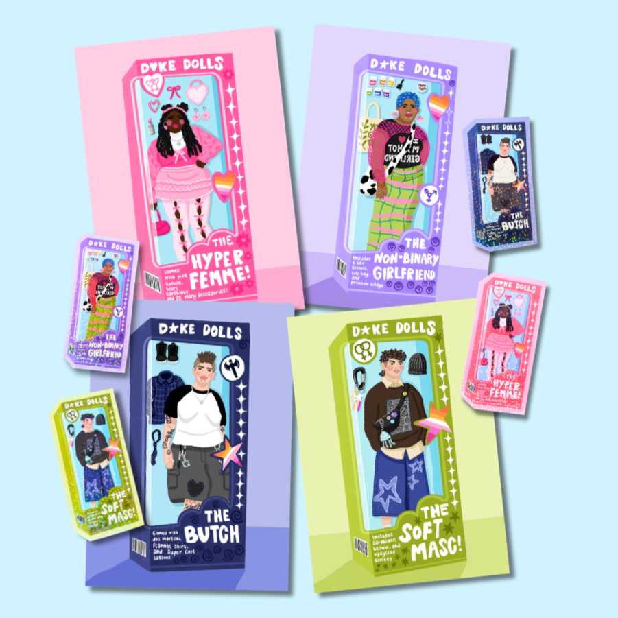 D☆KE Dolls Art Print