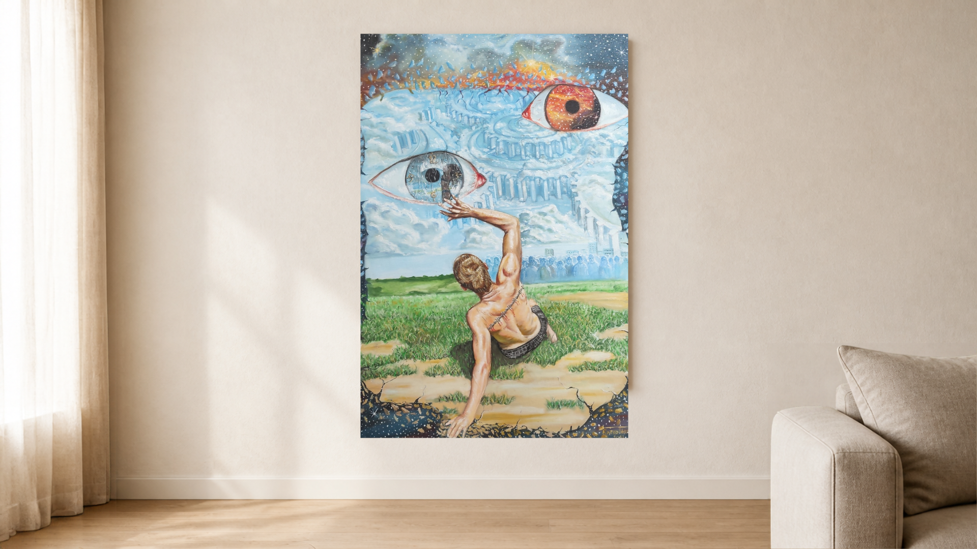In the Machine - 2019,
Oil on canvas | 60 × 90 cm 