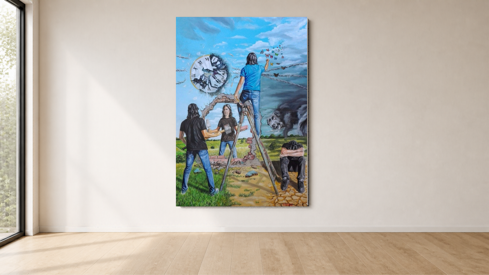Mental Constructions - 2018,
Oil on canvas - 70 × 100 cm
