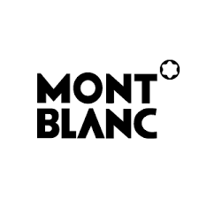 Mont Blanc logo with stylized text and a small circular emblem