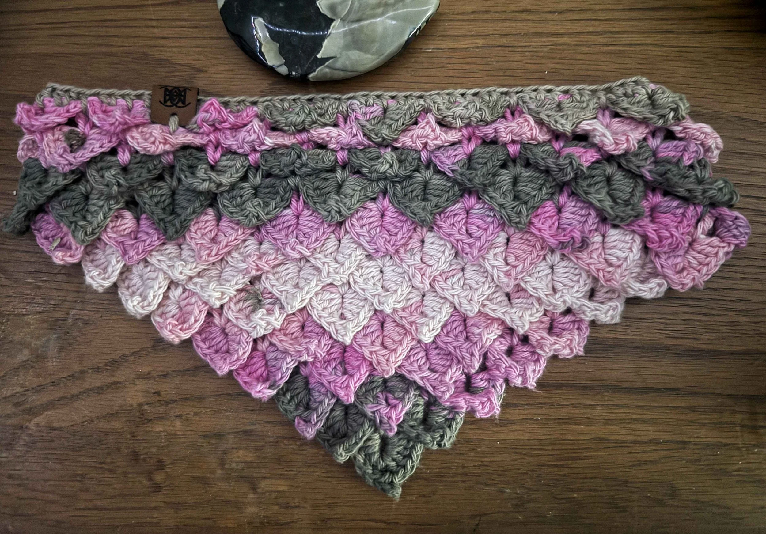 Crochet Dragon Scale Bandana