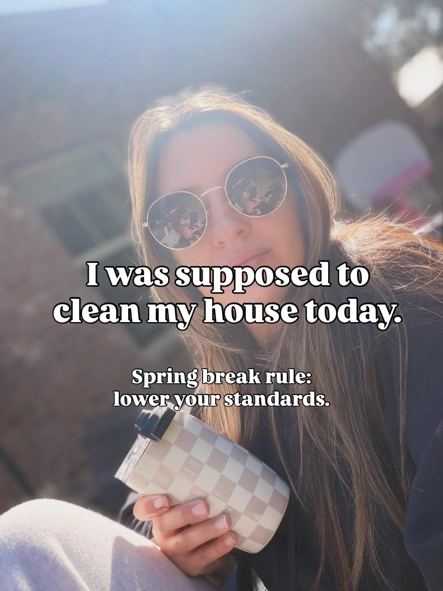 I had a full plan to clean my house today.

Spring break has completely thrown off our routine. 
The house is messy. The laundry is behind. 
And honestly&hellip; I&rsquo;m exhausted.

But this morning was the first warm and sunny morning we&rsquo;ve 