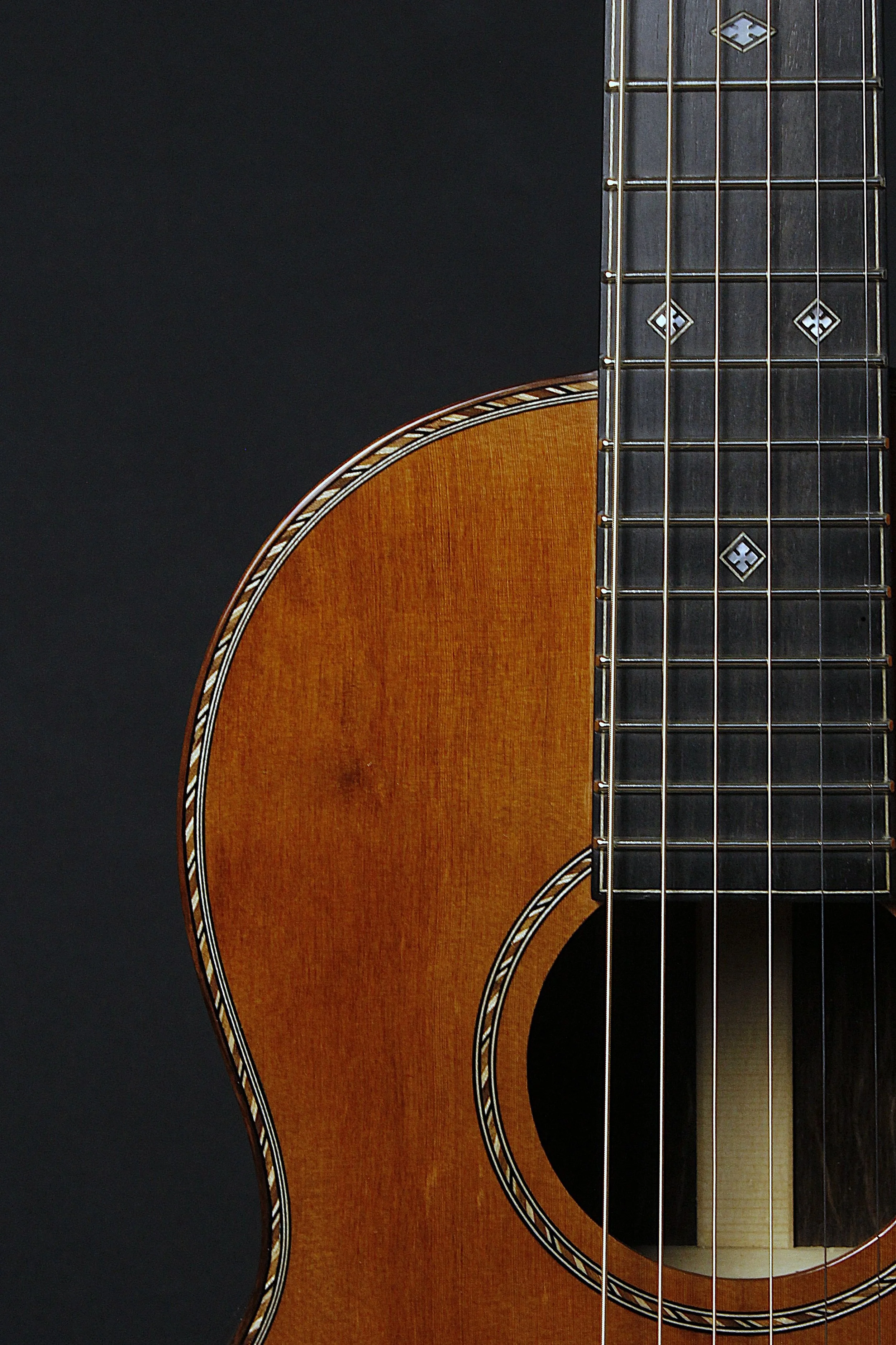 Size 5 - Redwood, alte deutsche Eiche, geräuchert - Old Growth Guitars