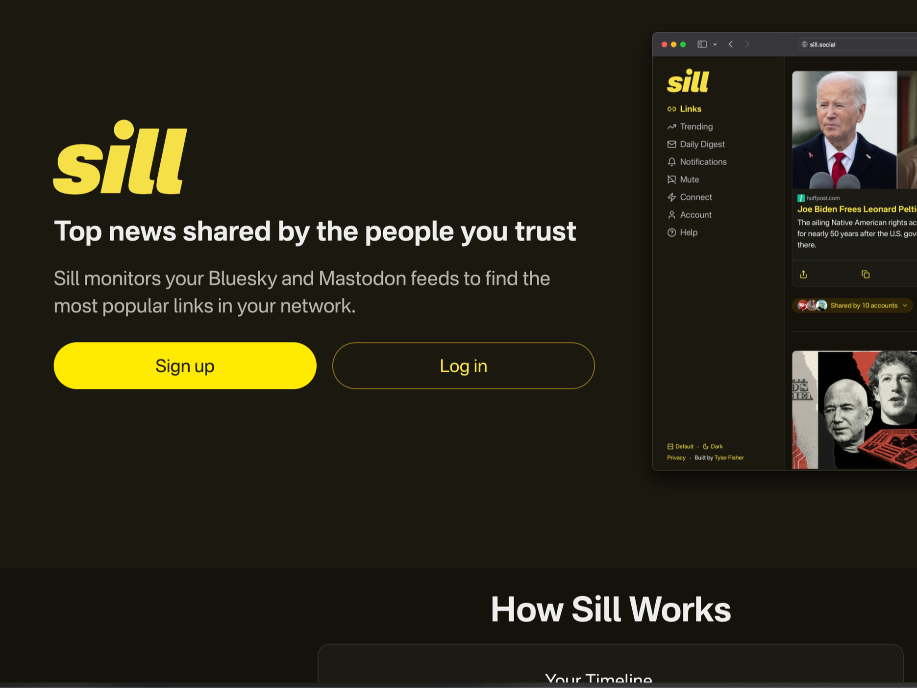 Sill for news discovery