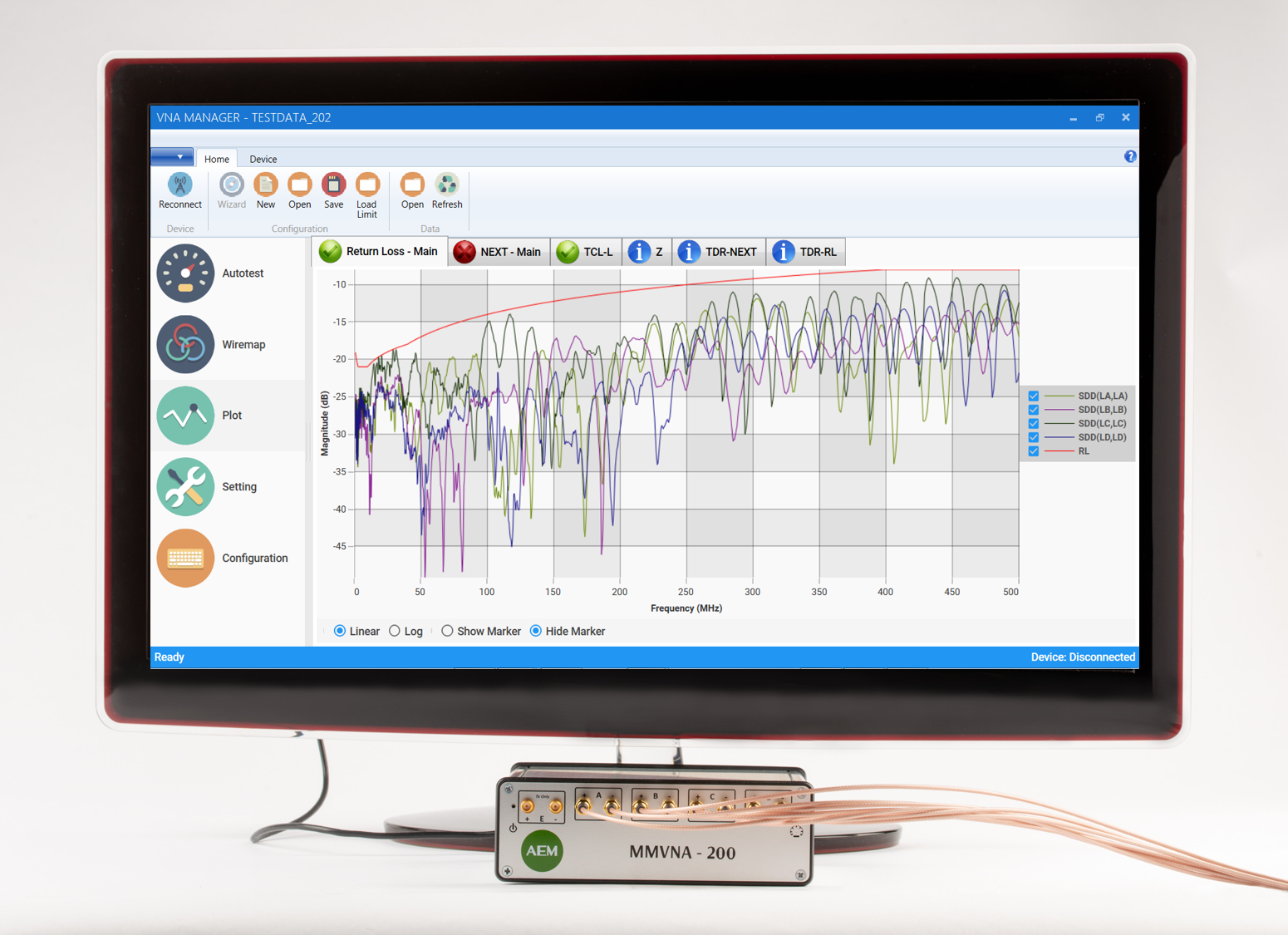 AEM Test MMVNA 200 VTS