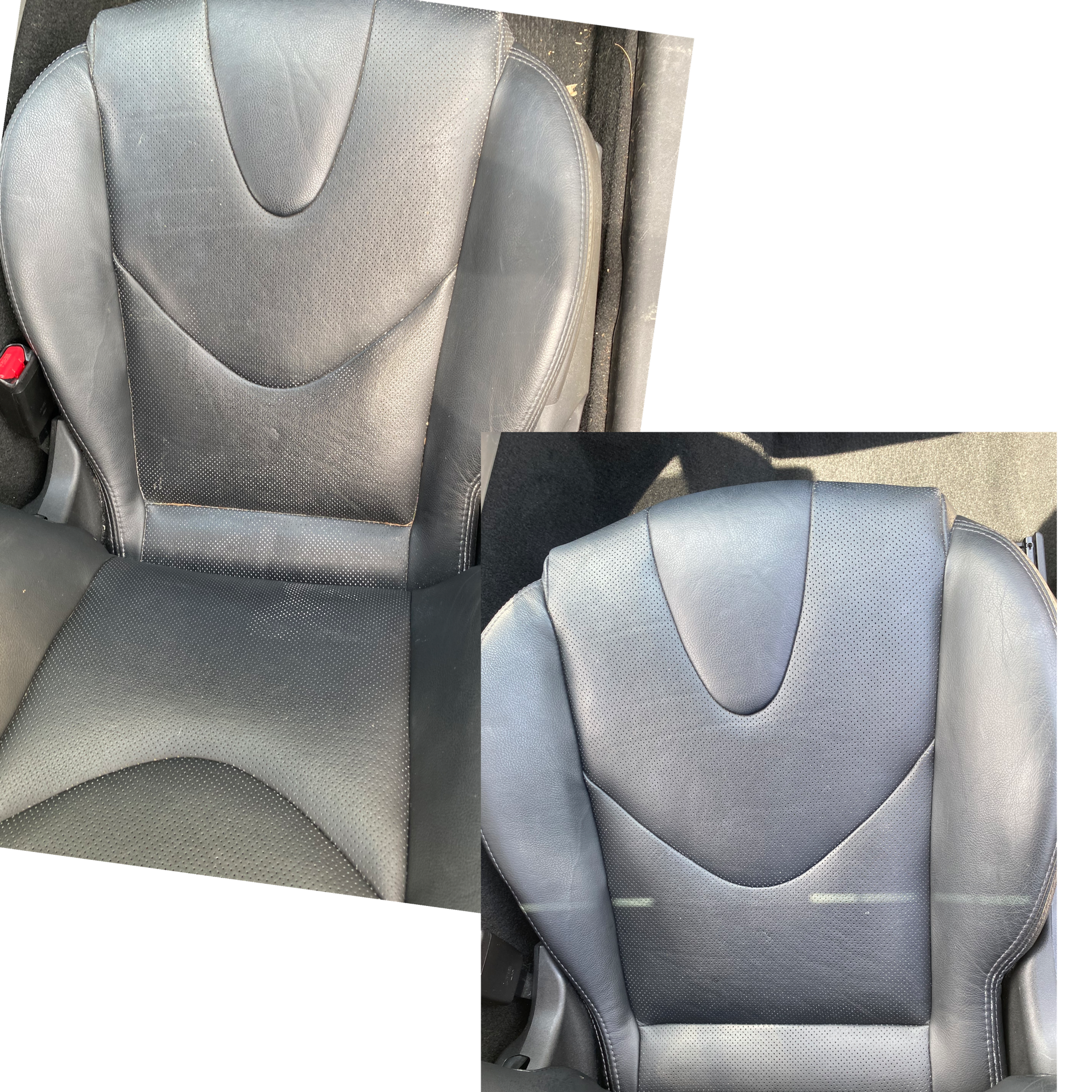 Here is the saucy seat. Alfredo, I believe. Perforated seats are tricky but I was able to get 80%-90% of it out.