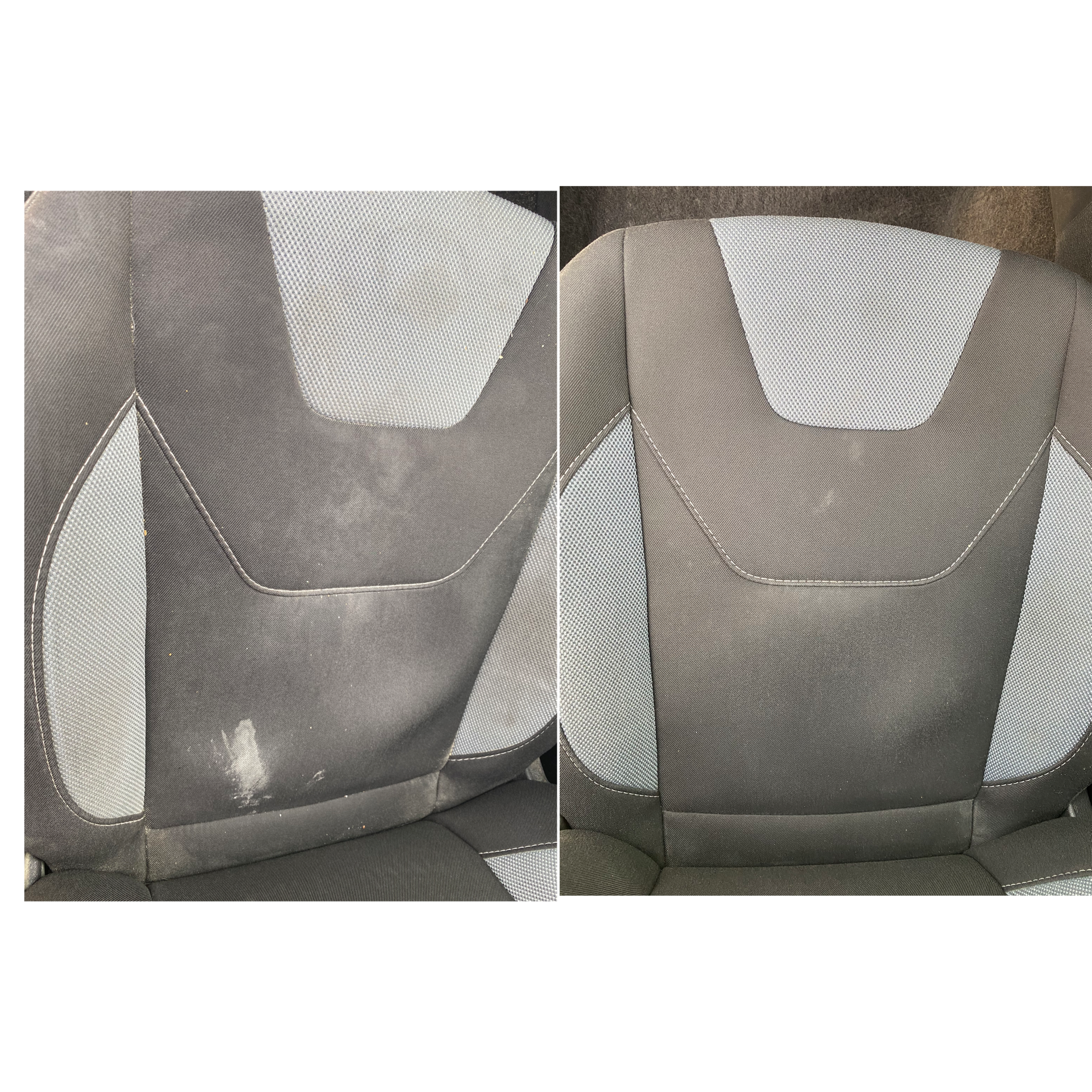Driver seat. The remaining stains are bondo that hardened many moons ago so they are here to stay