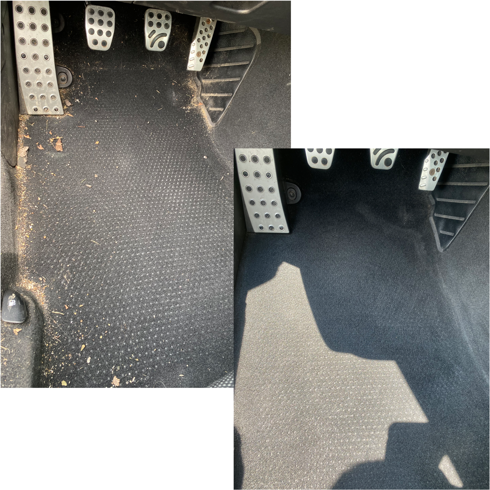 A good mix of dirt, debris, and pet hair in this car, but no match for the tornador