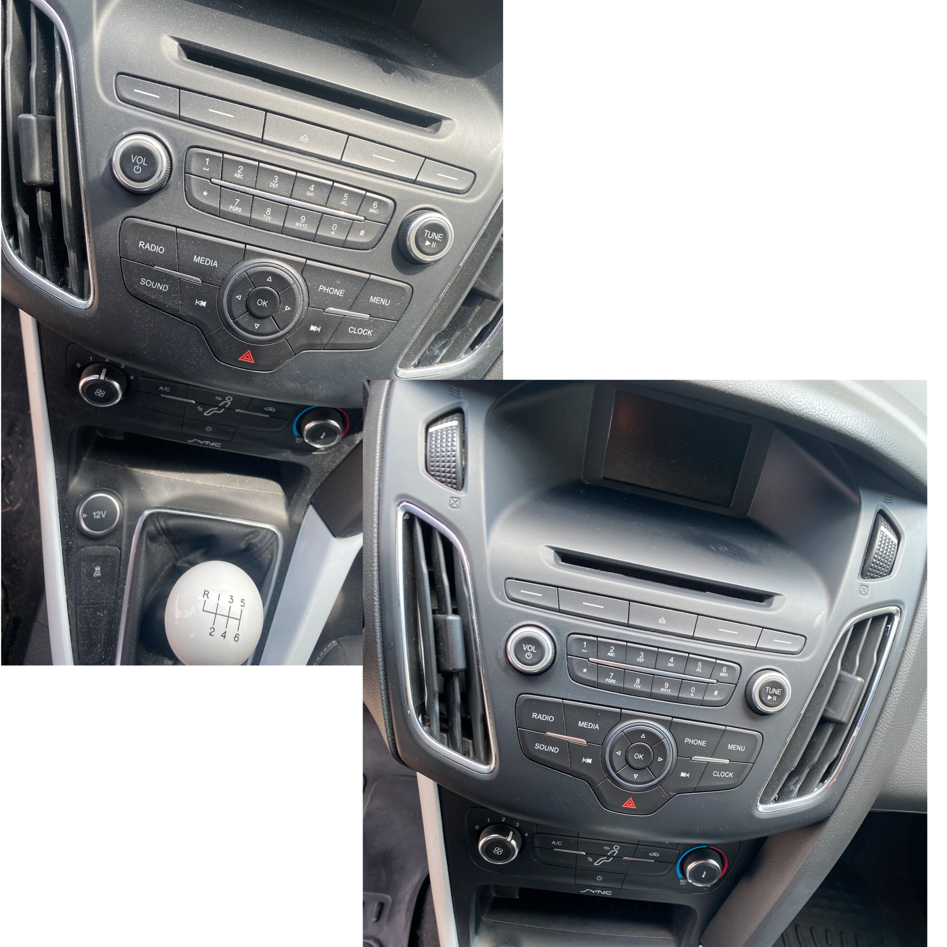 Radio/climate buttons