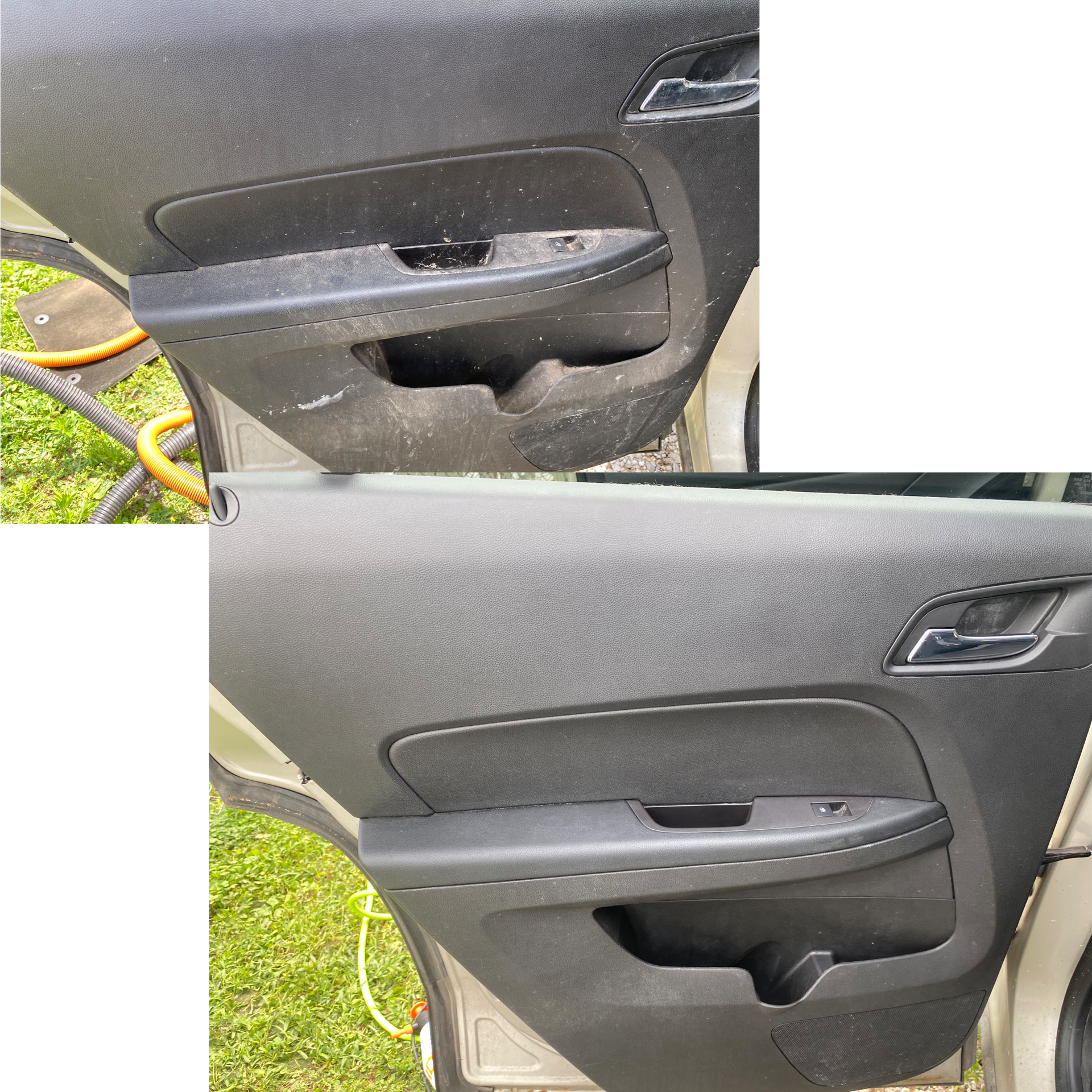 Muddy paws did a number to both rear door panels
