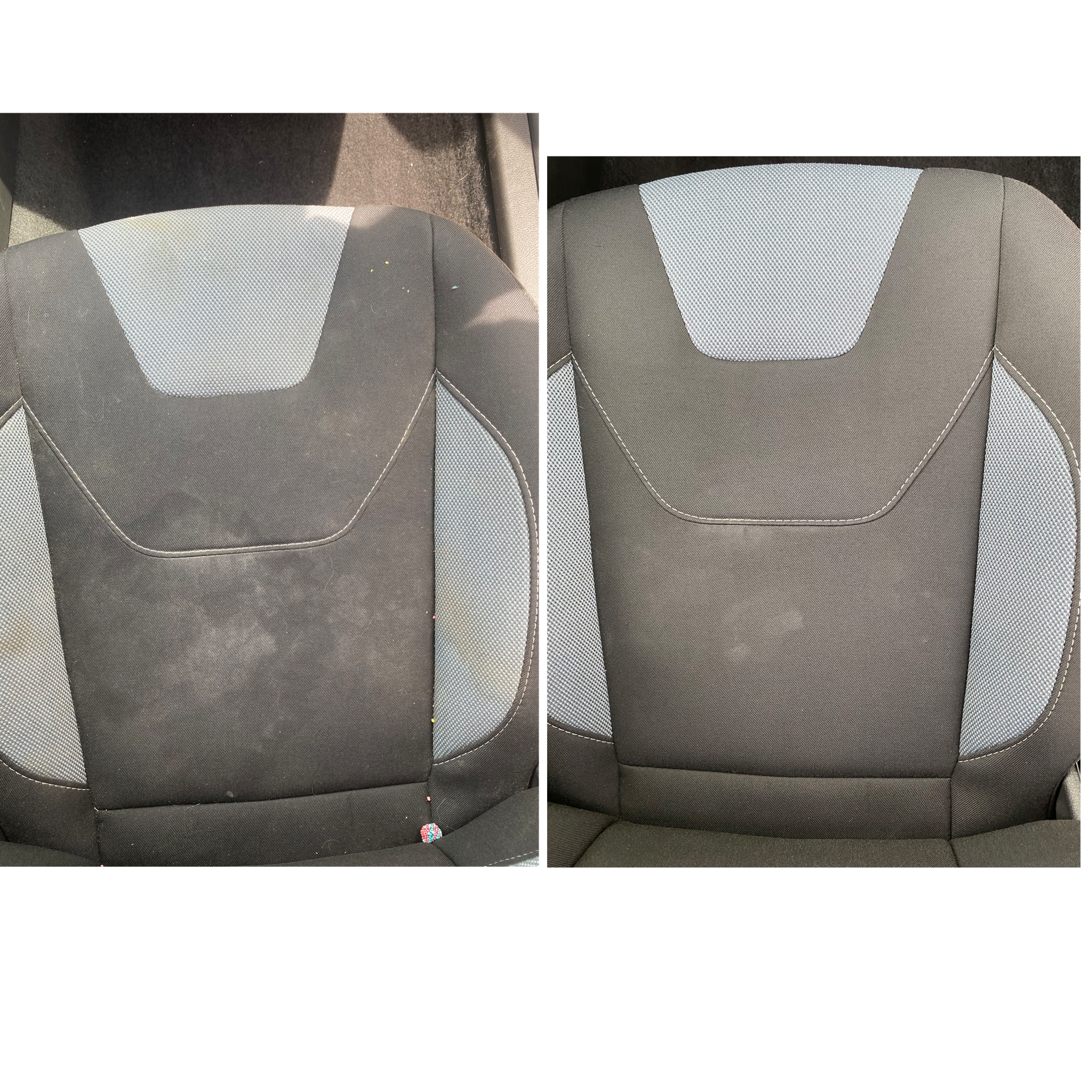Similar to driver seat but worse. Hit this seat with the extractor countless times until the water was clean but that stubborn bondo remained