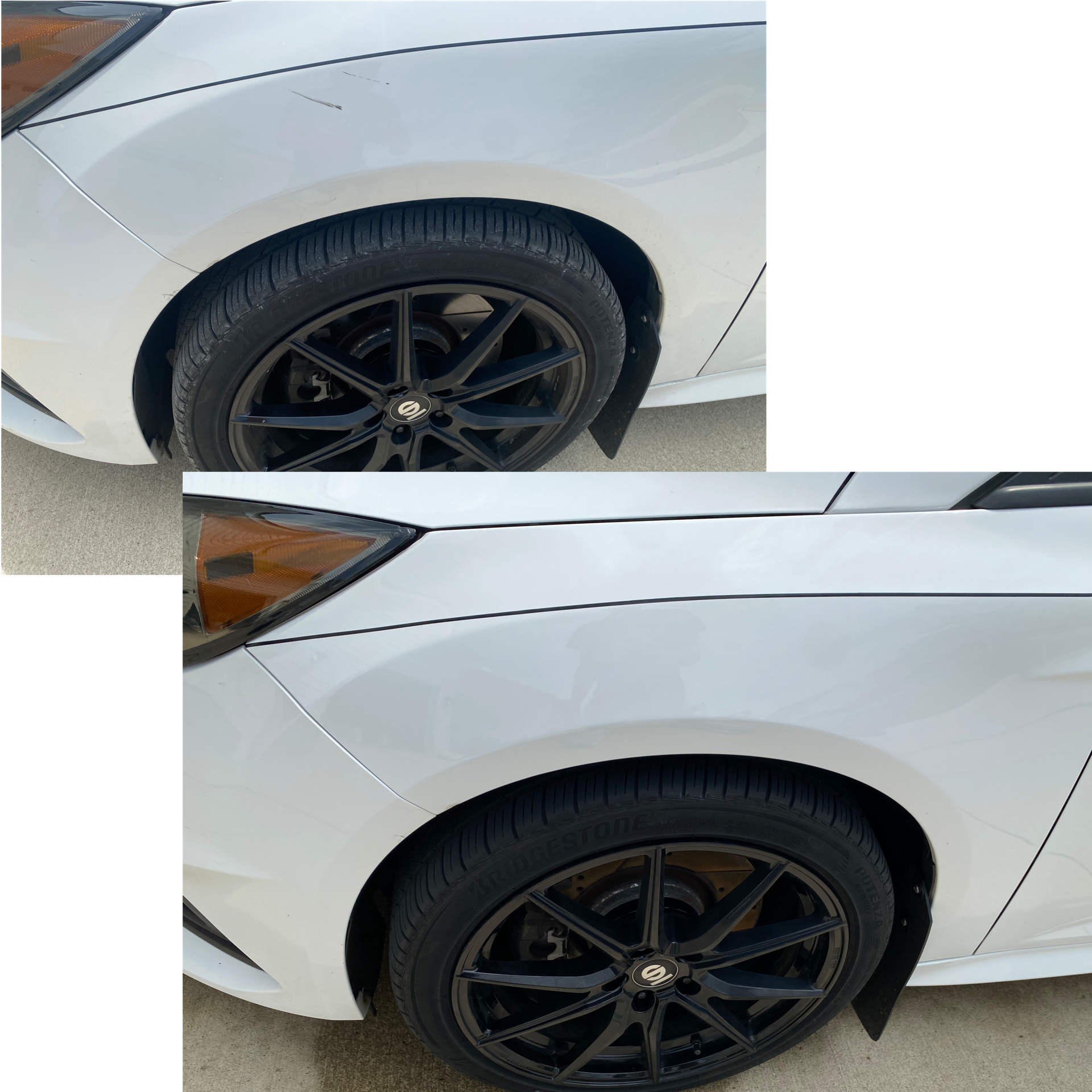 Stubborn scuff was removed with ease